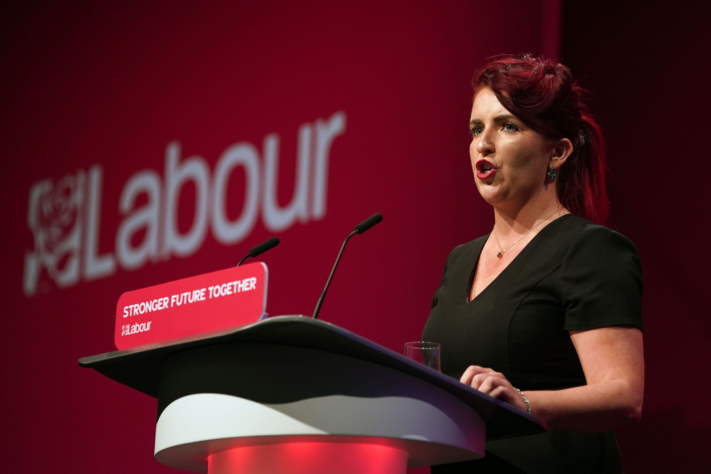 Shadow transport secretary Louise Haigh has confirmed Labour will renationalise the railways. (Gareth Fuller Fuller/PA)