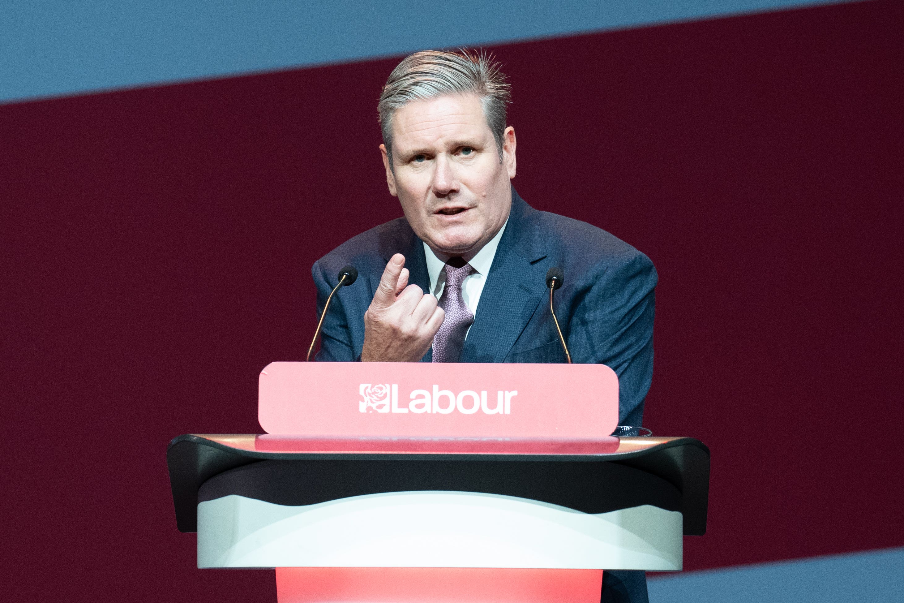 Sir Keir Starmer will speak at his party’s conference later (Stefan Rousseau/PA)