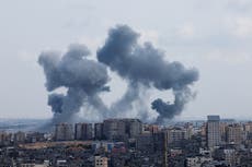 Watch live view of Gaza skyline as Israel bombards territory