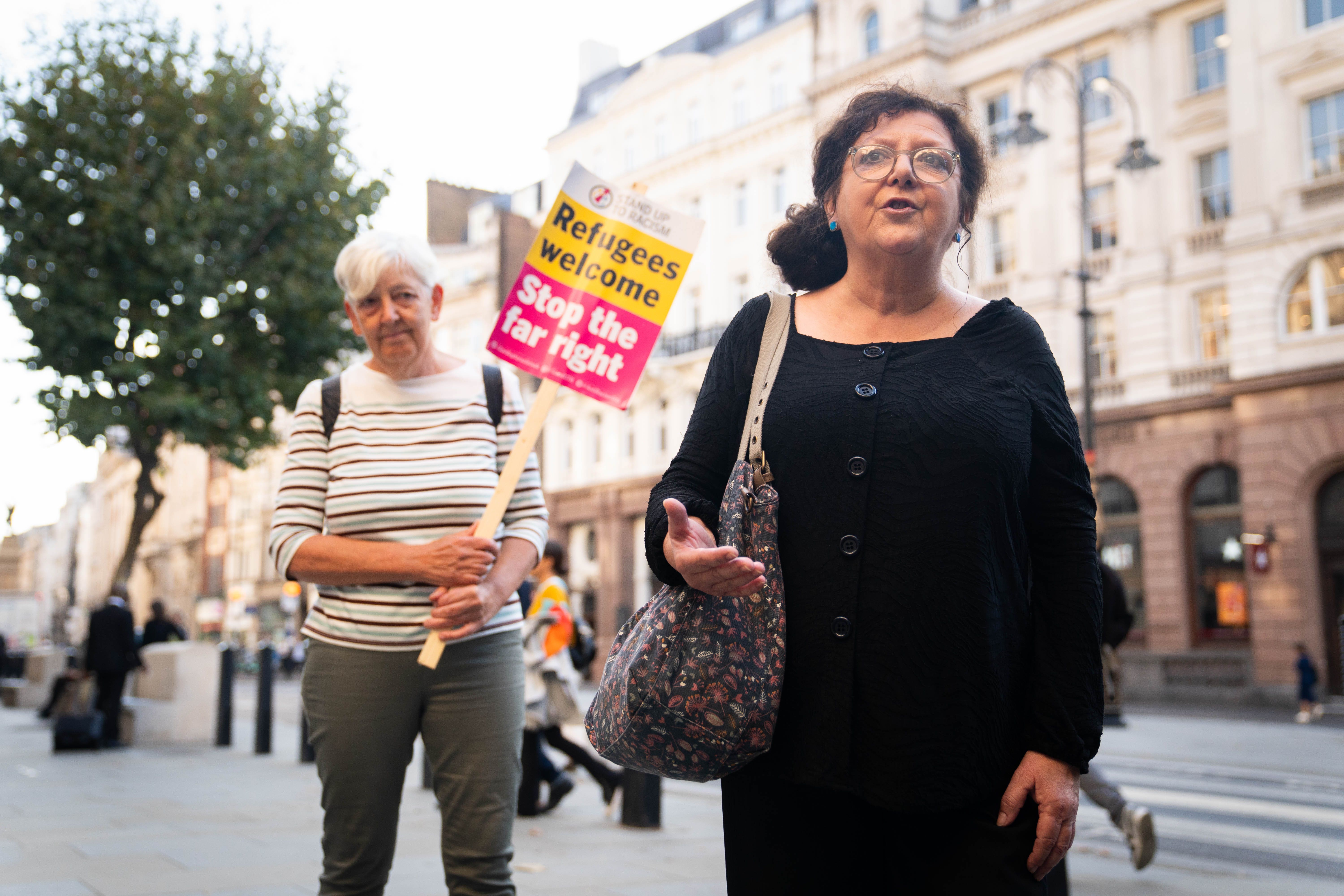 Dorset resident Carralyn Parkes, outside the Royal Courts of Justice in London (James Manning/PA)