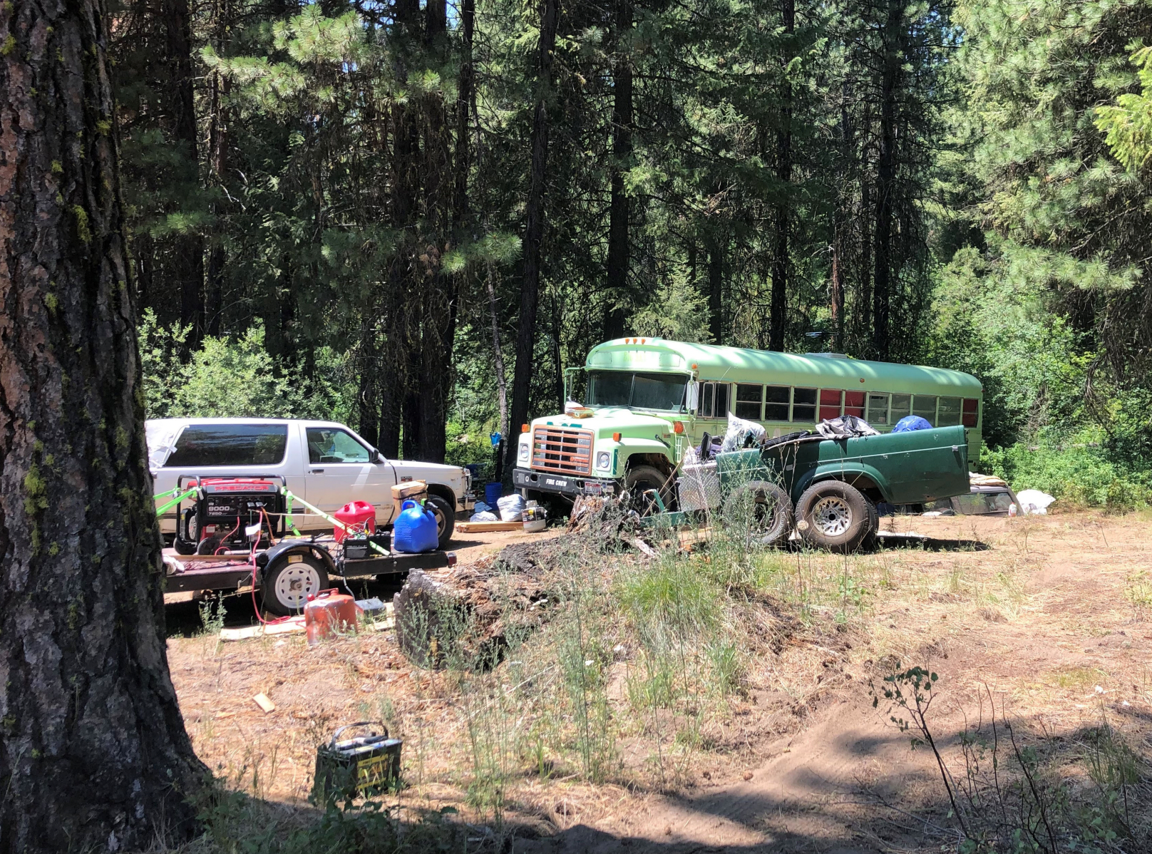 A 2021 photo of the Roberts family’s camp, which became the subject of a series of federal charges