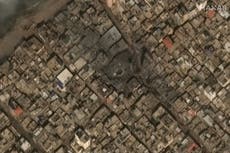 Satellite images show deadly destruction of Gaza after Israel responds to Hamas attack