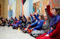 Norway activists press on with their protest against wind farm on land used by herders