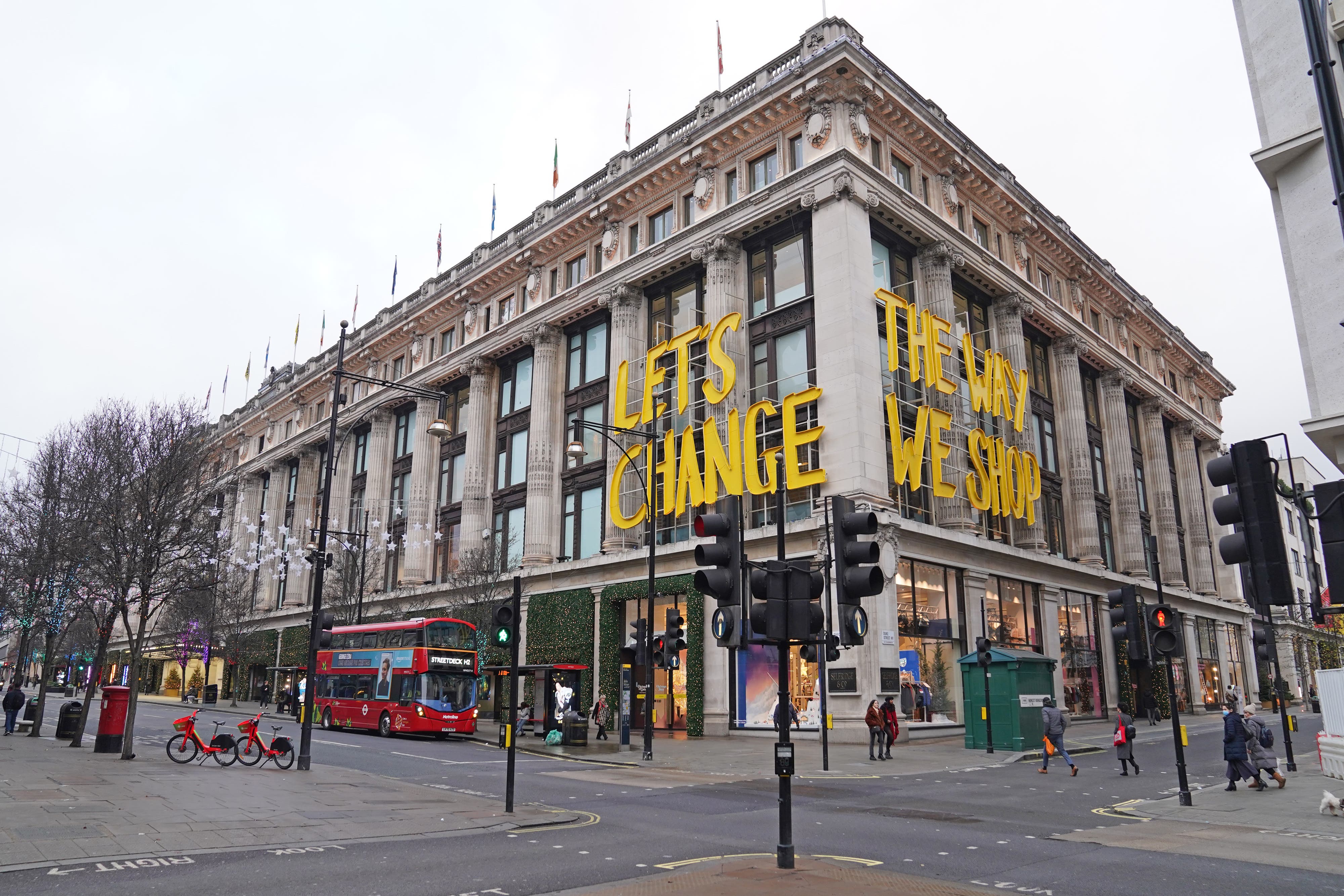 Selfridges saw sales rebound last year as losses narrowed (Stefan Rousseau/PA)