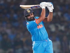 India vs Afghanistan LIVE: Cricket World Cup 2023 score updates as Rohit Sharma makes six-hitting history