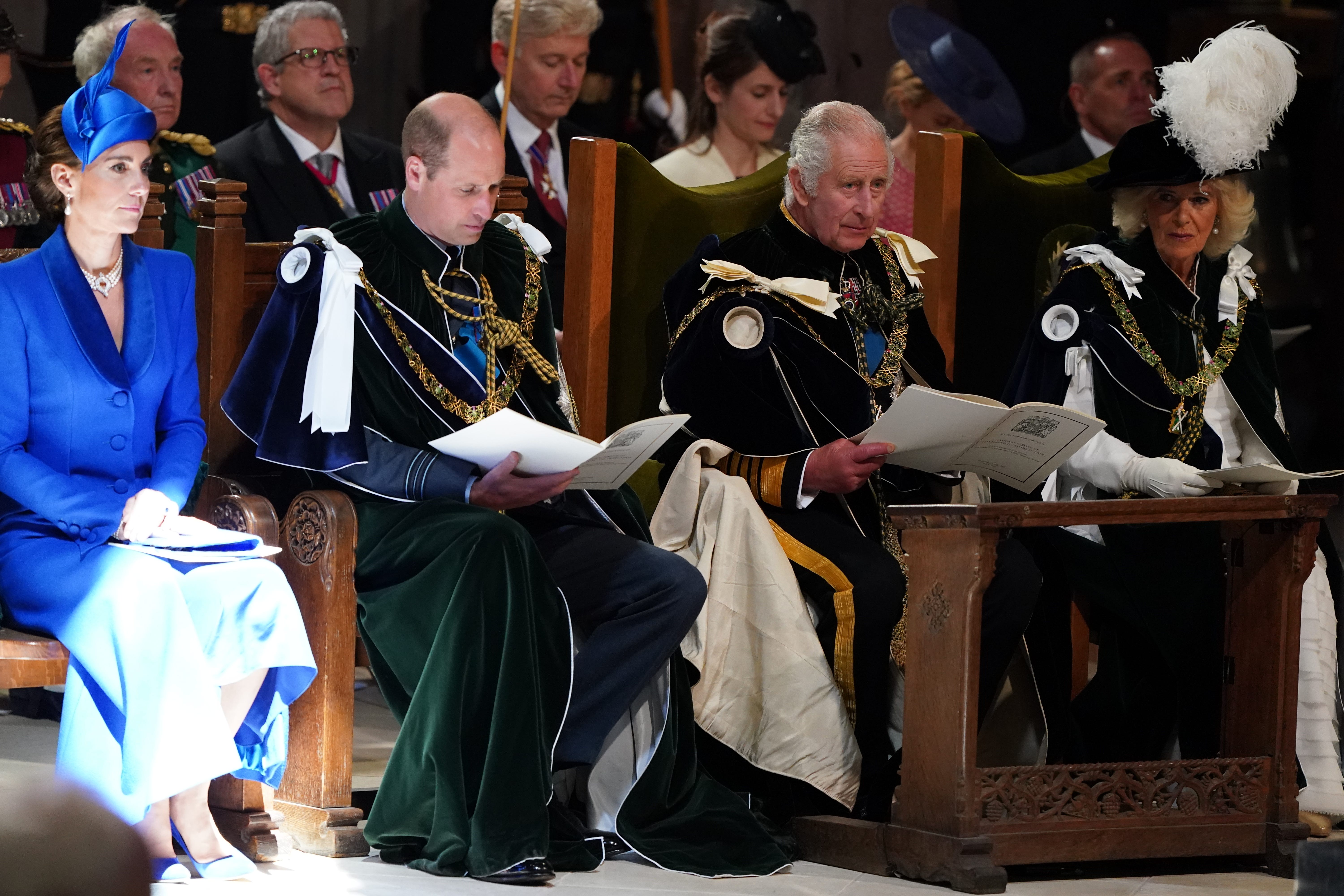 The Prince and Princess of Wales and the King have all condemned the attacks on Israel by Hamas (Andrew Milligan/PA)