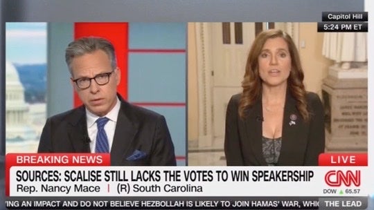 Jake Tapper stunned by Nancy Mace claims on CNN