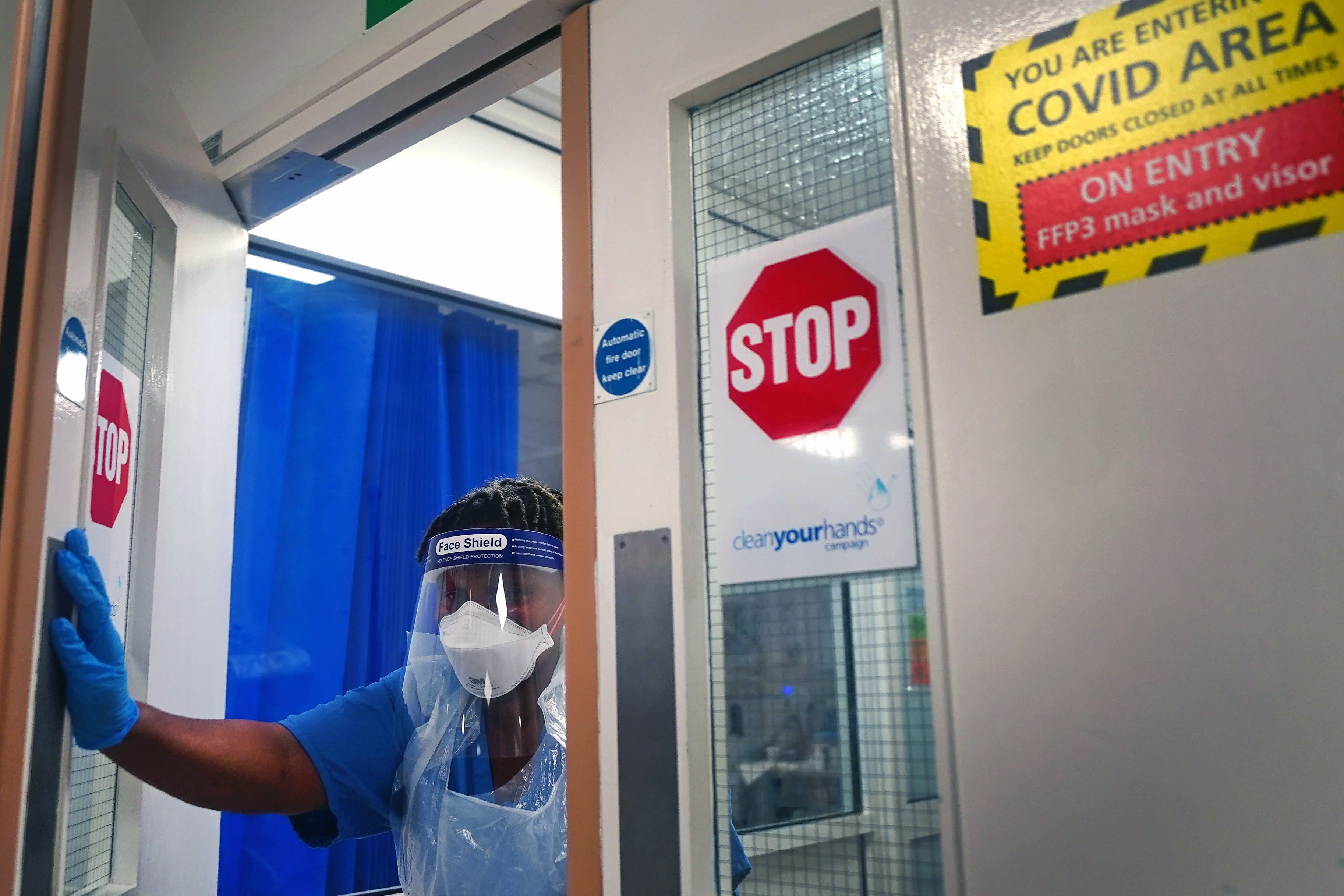 Covid-19 hospital numbers in England are up 14% week-on-week (Victoria Jones/PA)