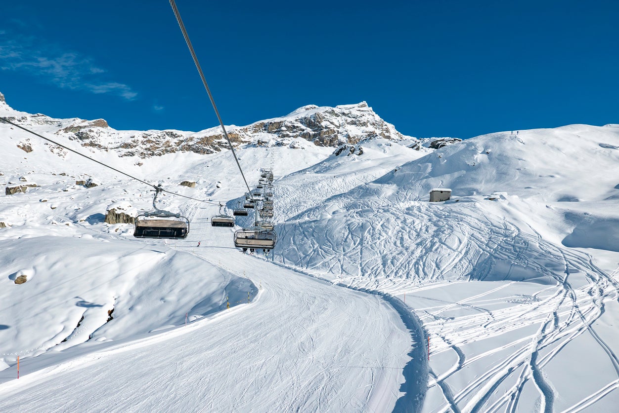 Cervinia neighbours the Swiss resort of Zermatt