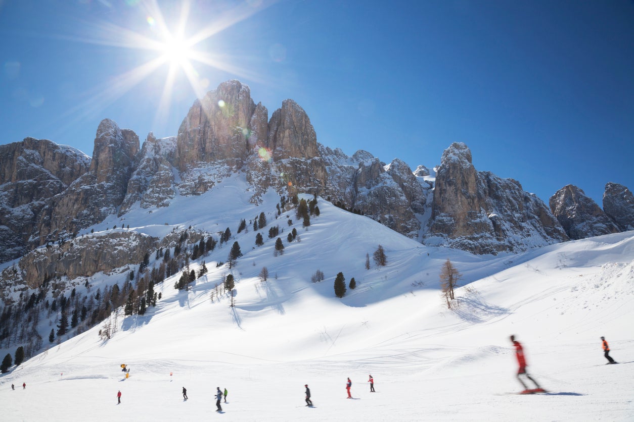 Selva Gardena is in the Dolomites