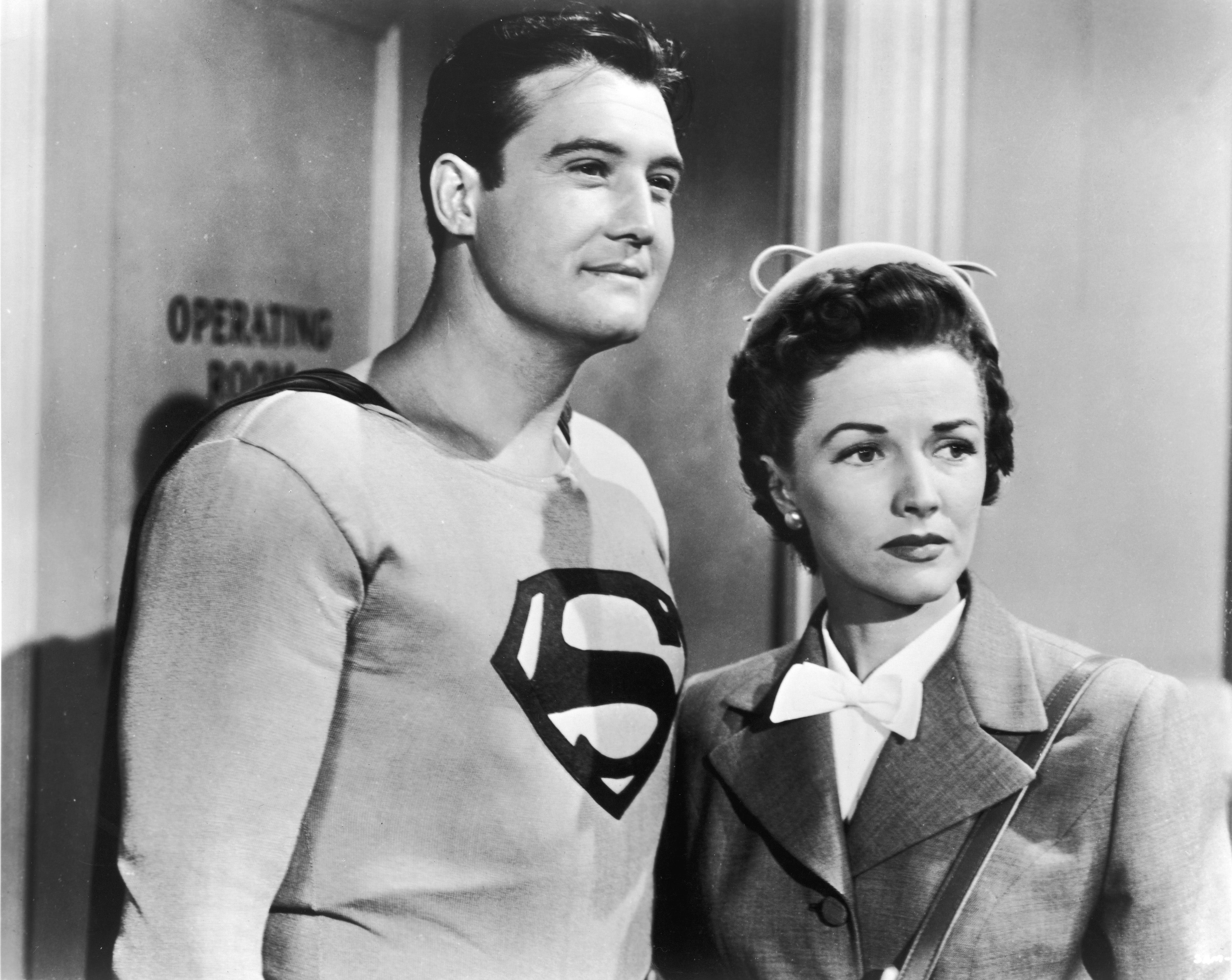 George Reeves and Phyllis Coates