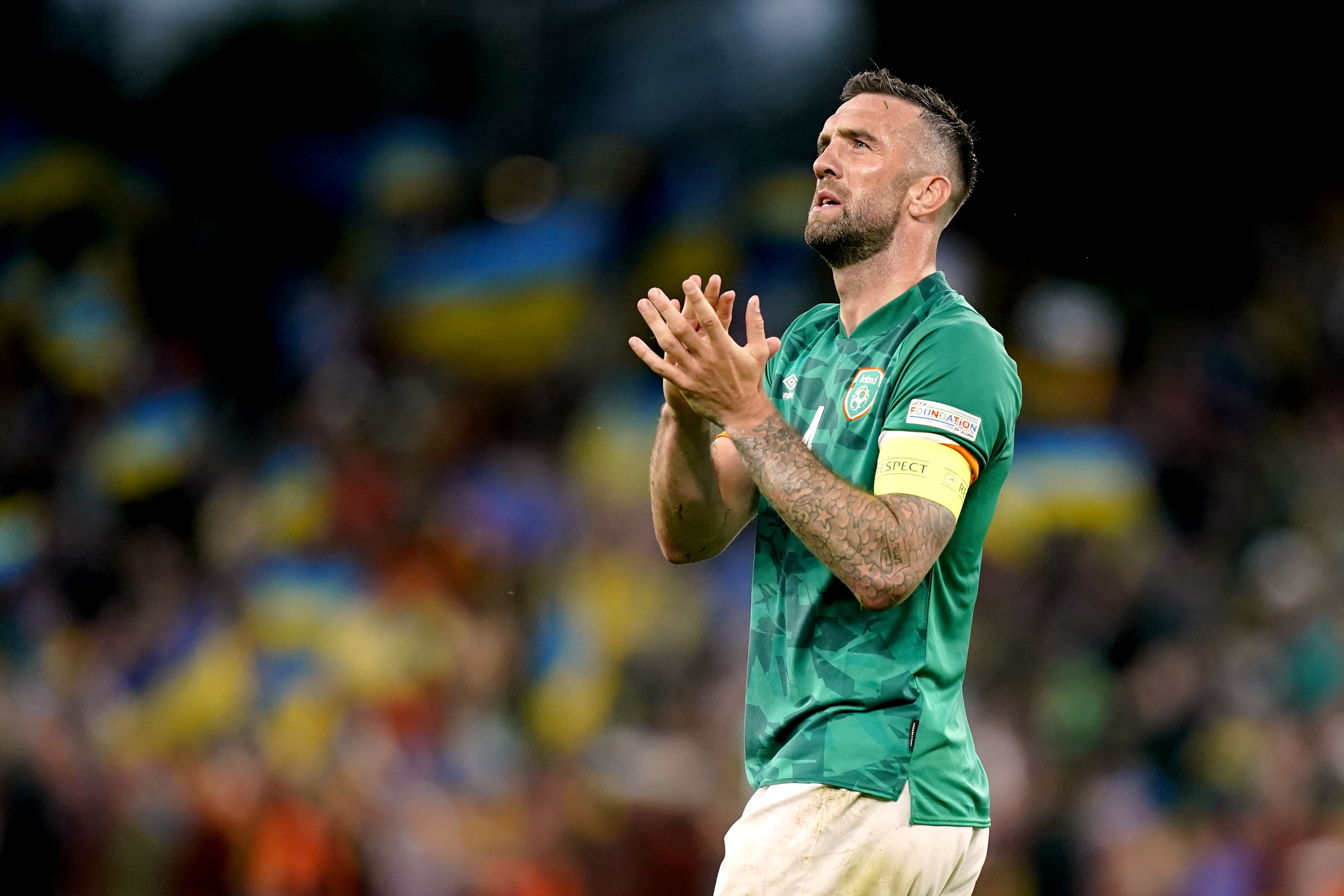 Republic of Ireland’s Shane Duffy is hopeful that Evan Ferguson can become the nation’s new talisman (Niall Carson/PA)