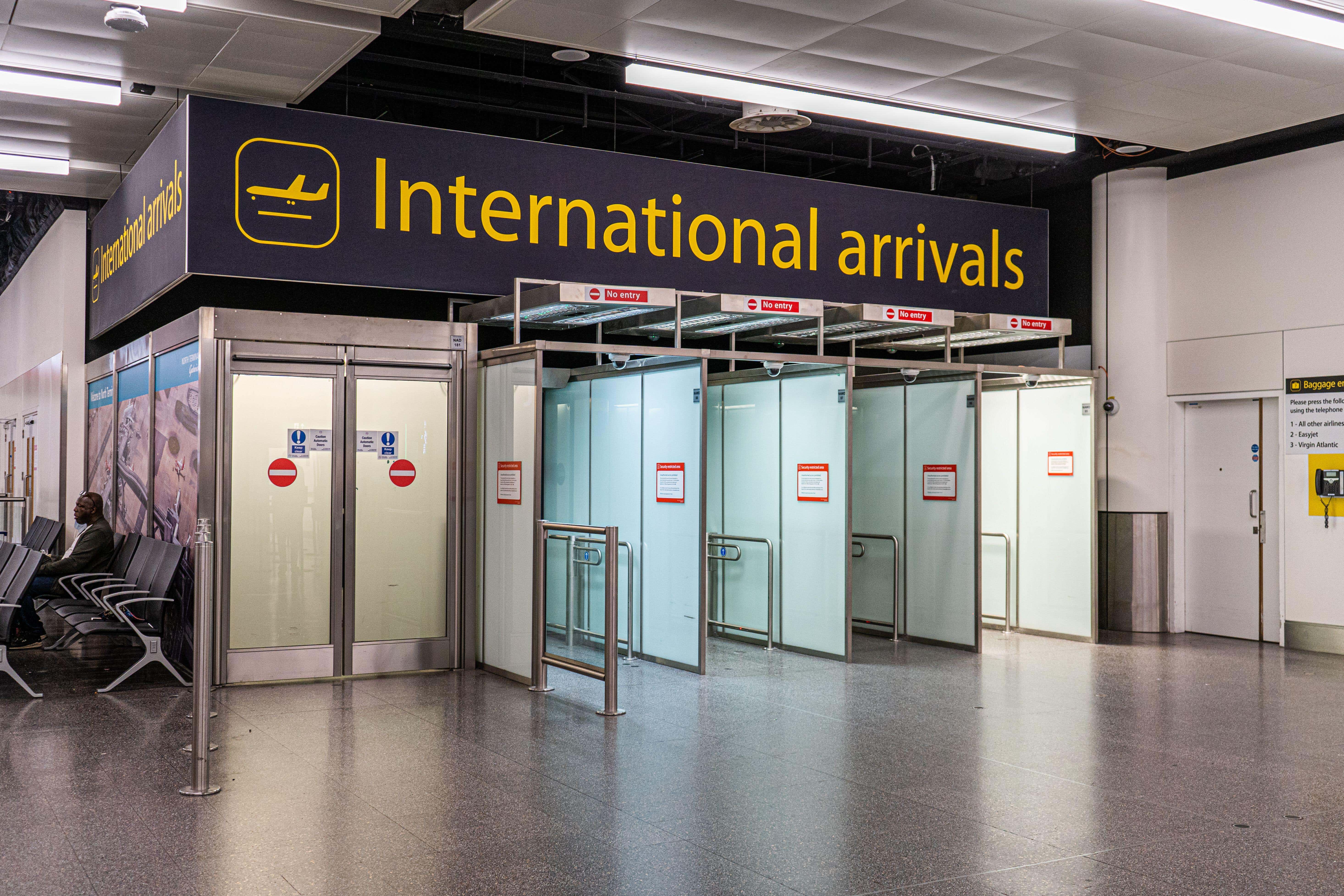 A UK-organised flight was initially planned to arrive at Gatwick on Friday morning (Alamy/PA)