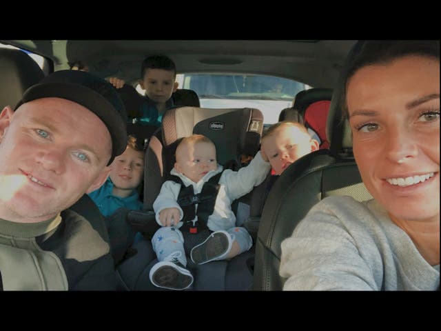 <p>Rooney family selfie</p>