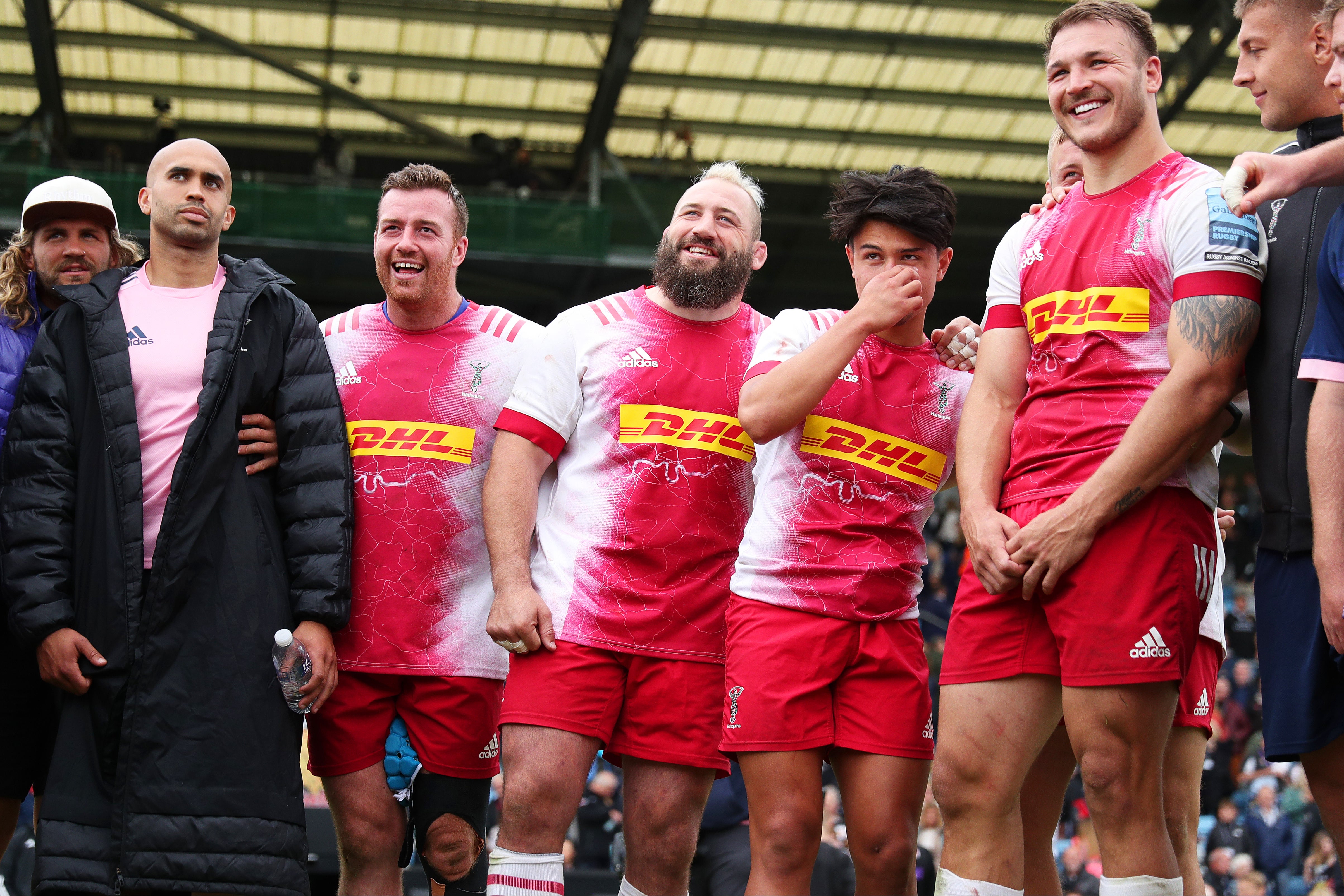 Joe Marler and Marcus Smith are Harlequins teammates