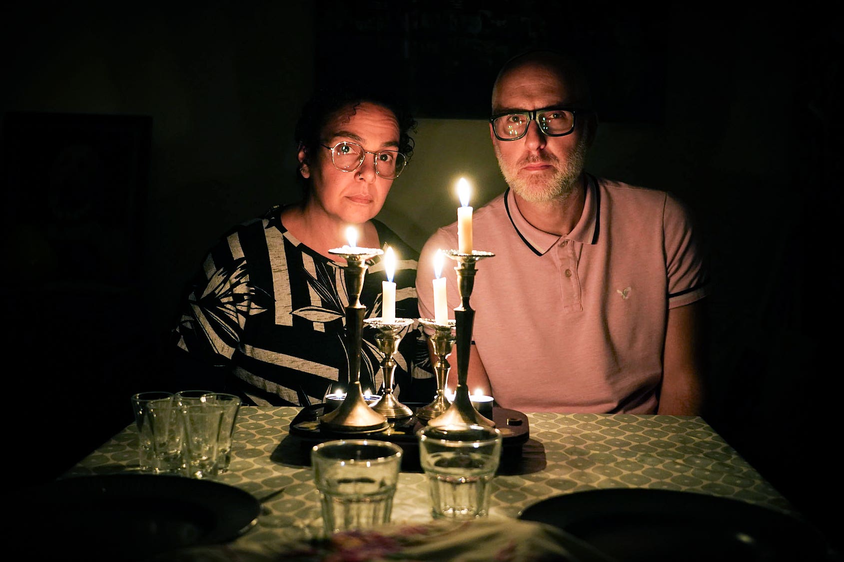 Ronit Tam-Hammerman and her husband, Eddie Hammerman, discuss the Israel-Palestine conflict at their home in Borehamwood. Picture date: Friday October 13, 2023.