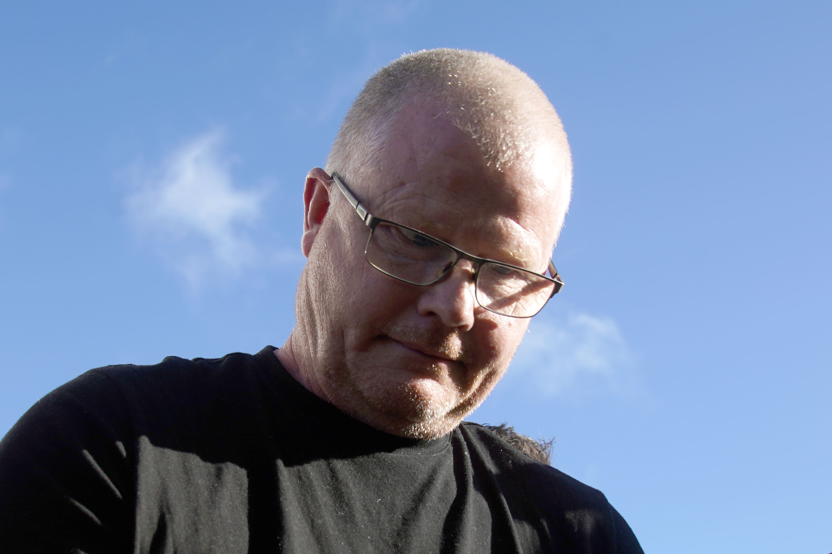 Richard Satchwell outside court where he is charged with the murder of his wife Tina (Brian Lawless/PA)