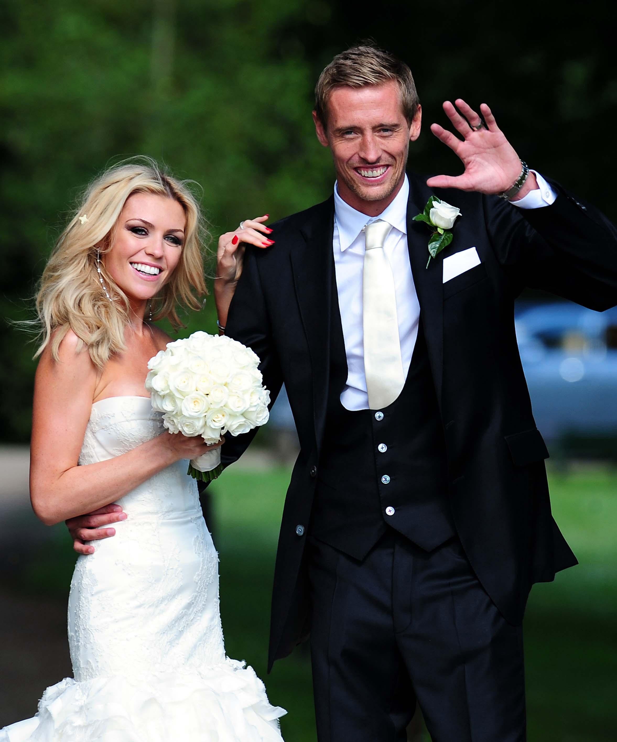 Clancy and Crouch on their wedding day in 2011