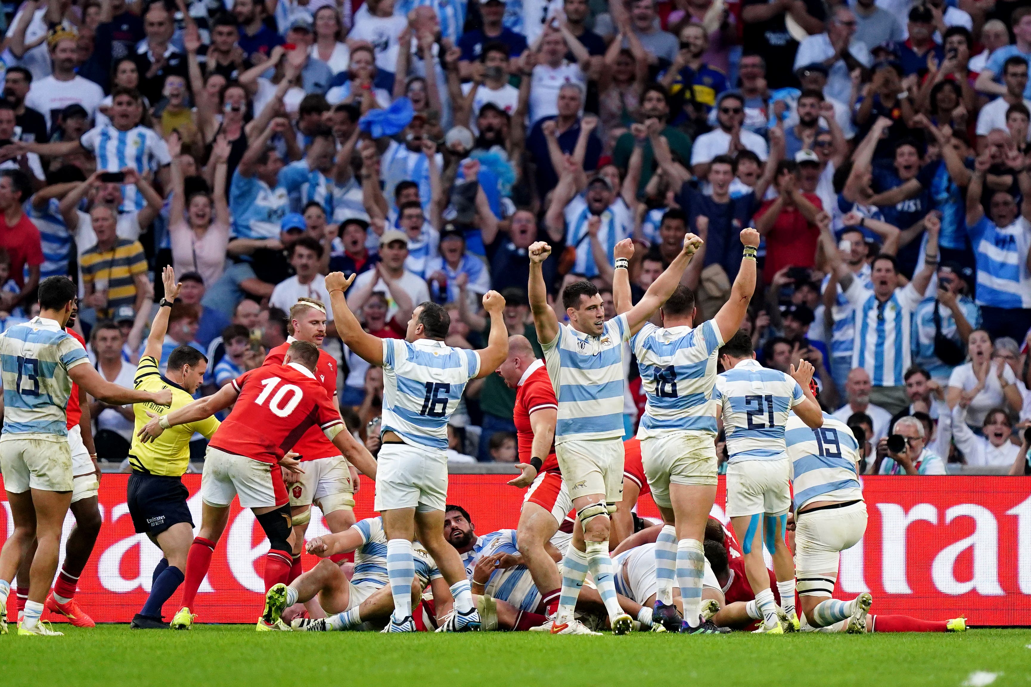 Wales were stunned in Marseille (Mike Egerton/PA)