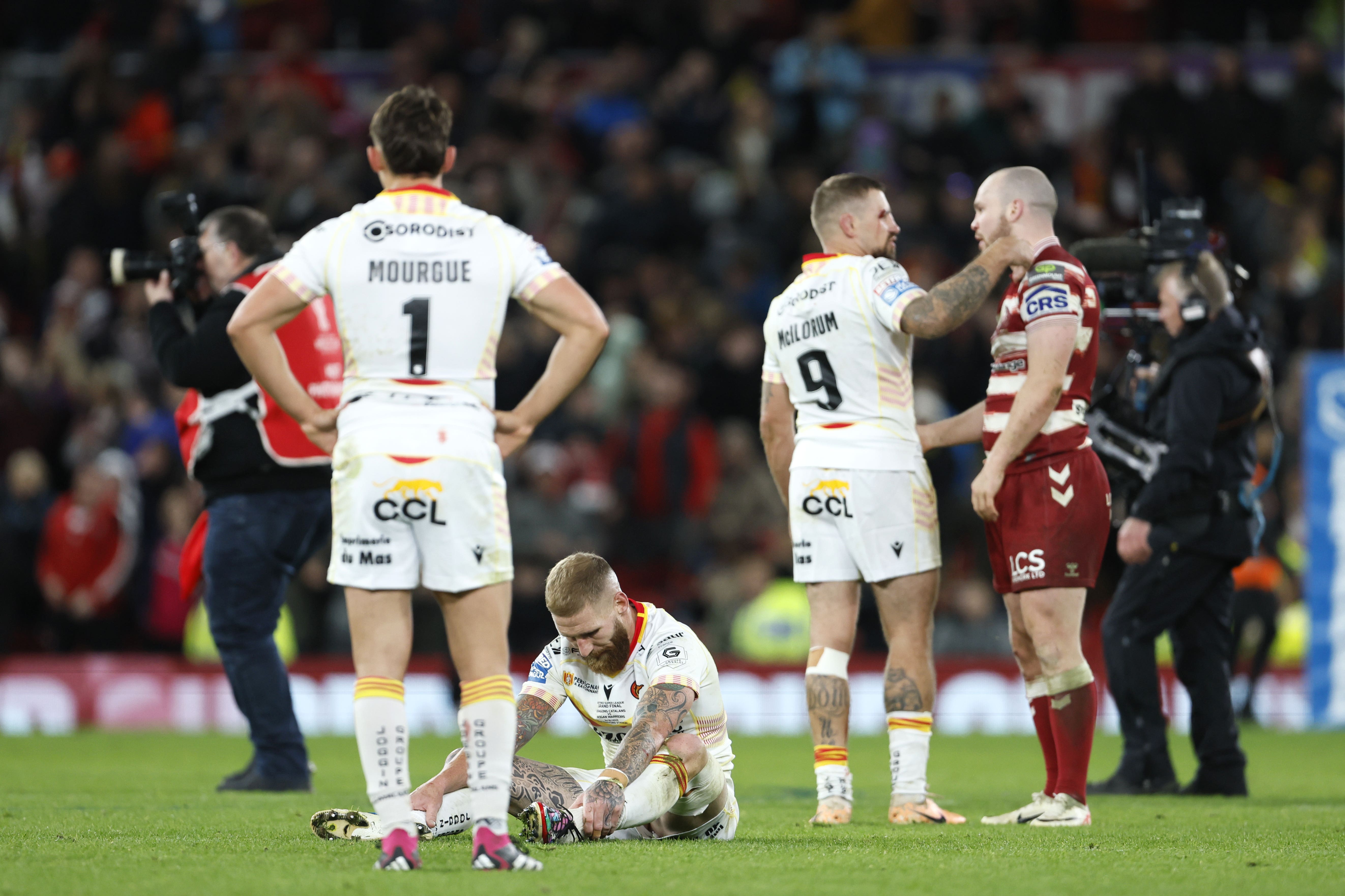 Sam Tomkins played his final game at Old Trafford (Richard Sellers/PA)