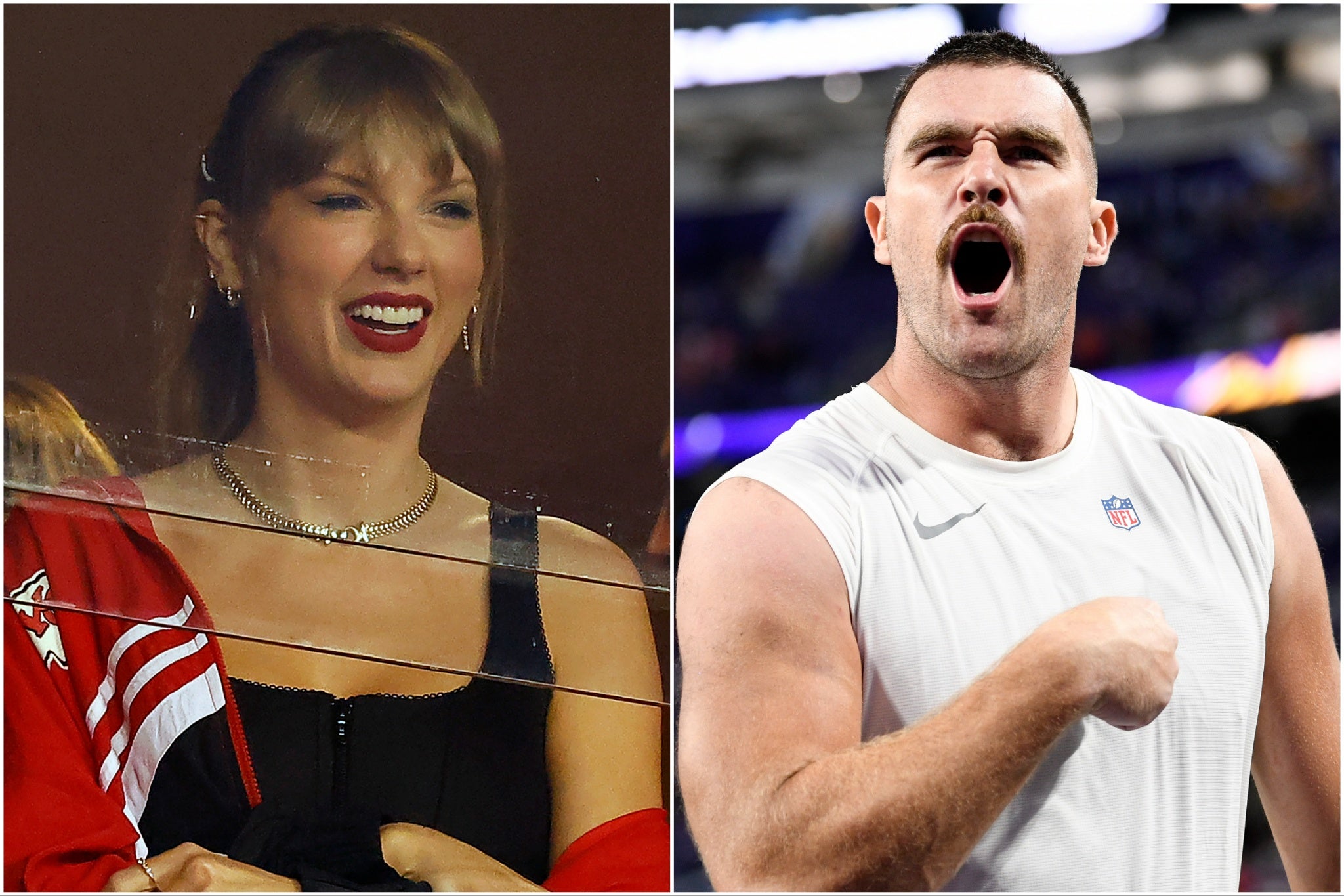 Taylor Swift and Travis Kelce