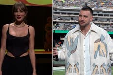 Watch: Taylor Swift and boyfriend Travis Kelce’s surprise cameos on SNL