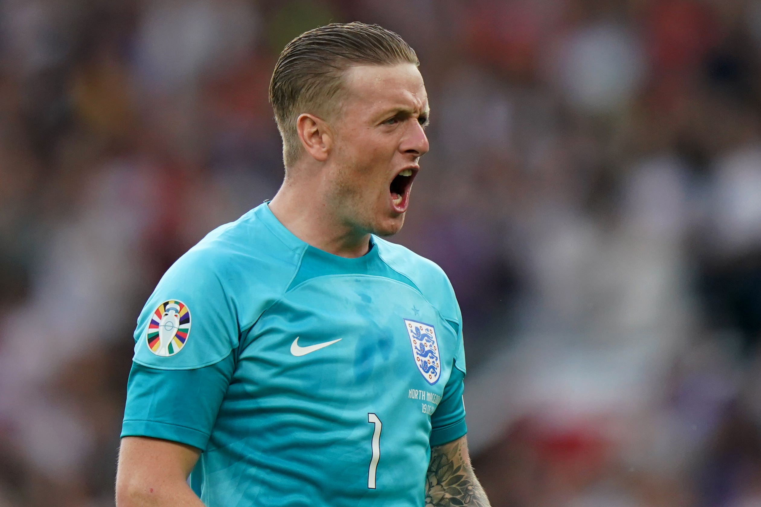 England goalkeeper Jordan Pickford has his eyes set on next summer’s Euros (Tim Goode/PA)