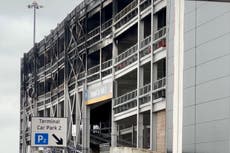 All 1,400 vehicles in burned out Luton airport car park ‘unlikely to be salvageable’ after fire