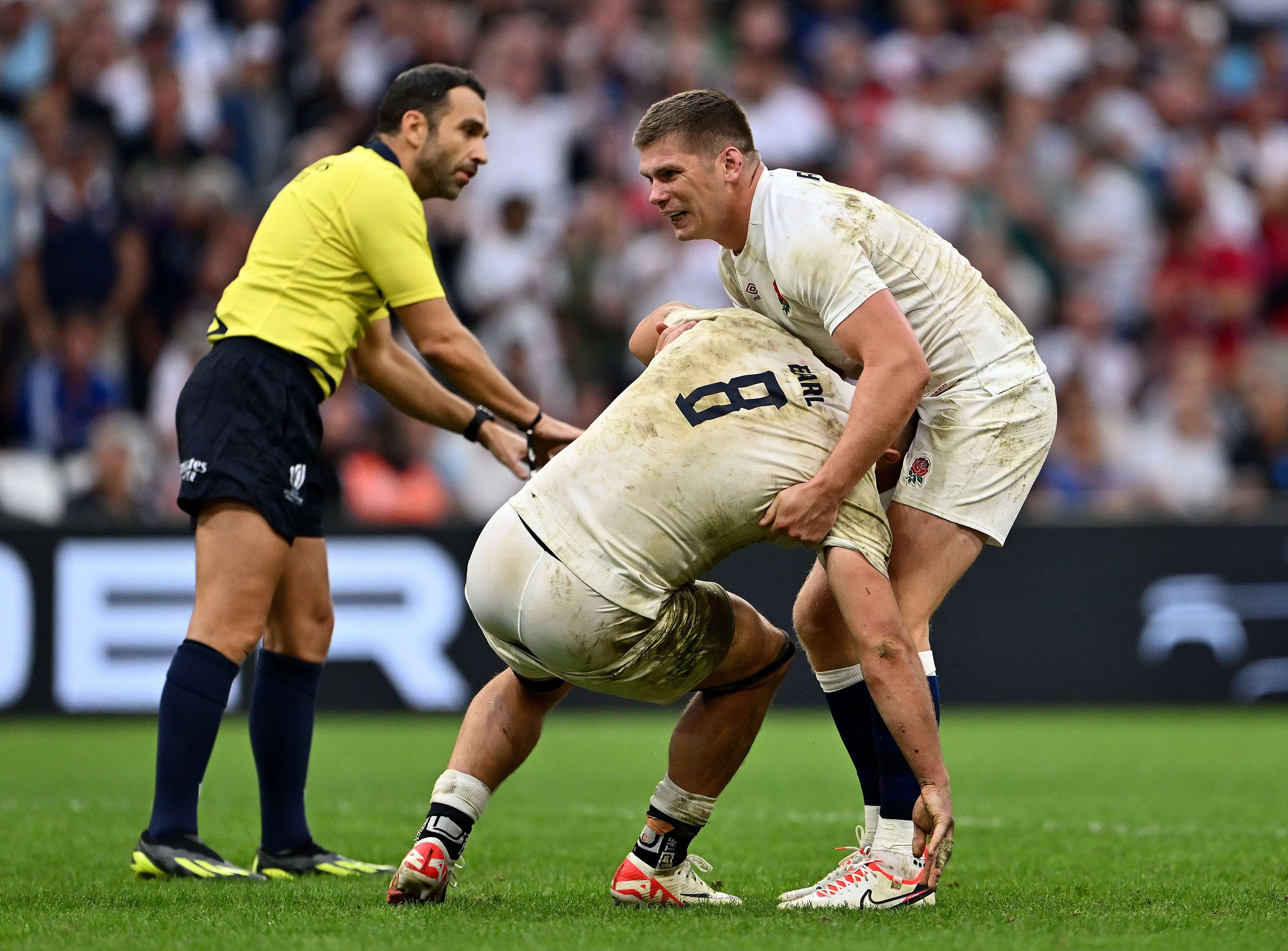 Ben Earl and Owen Farrell were among England’s standouts against Fiji