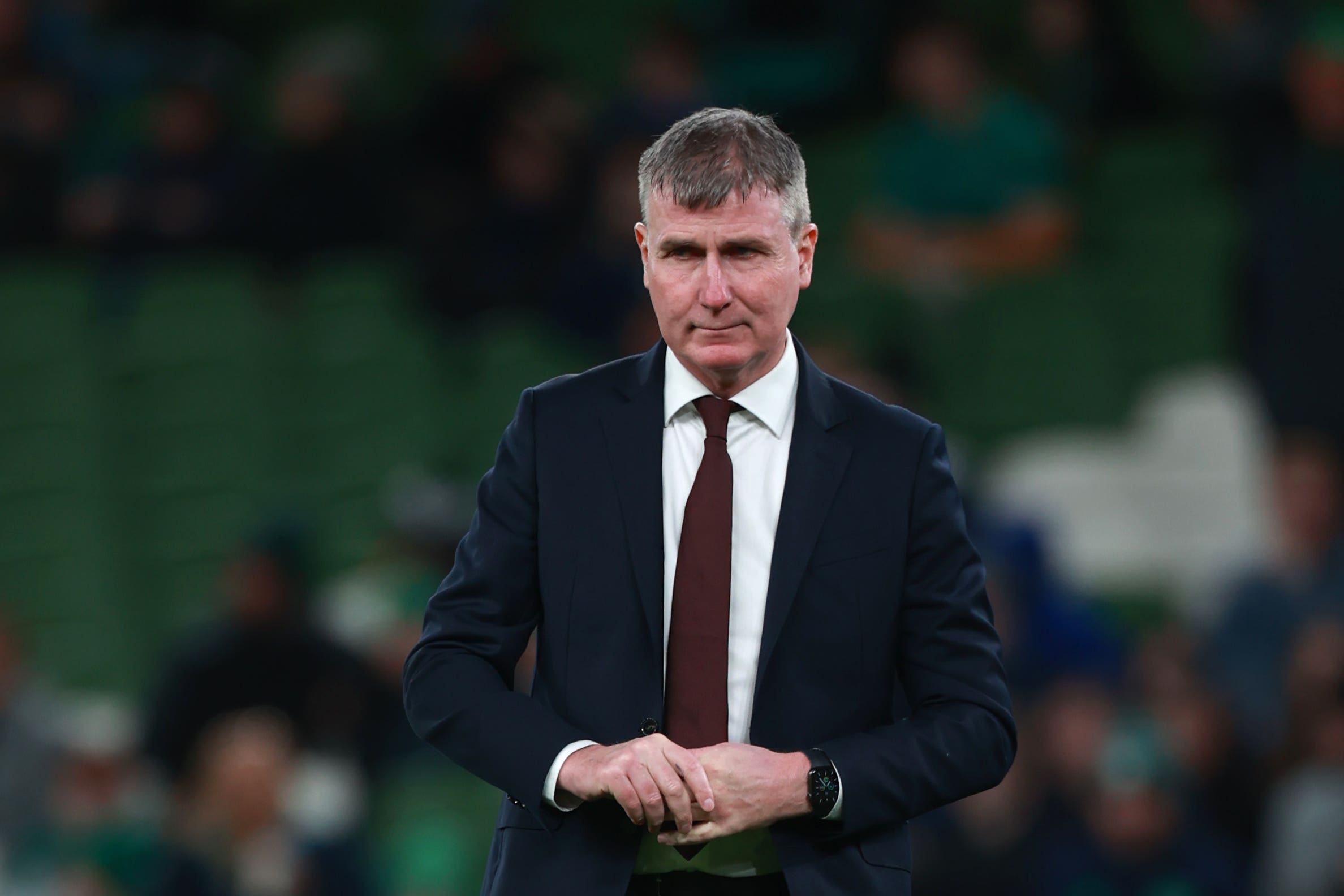 Republic of Ireland head coach Stephen Kenny returns to Faro (Liam McBurney/PA)