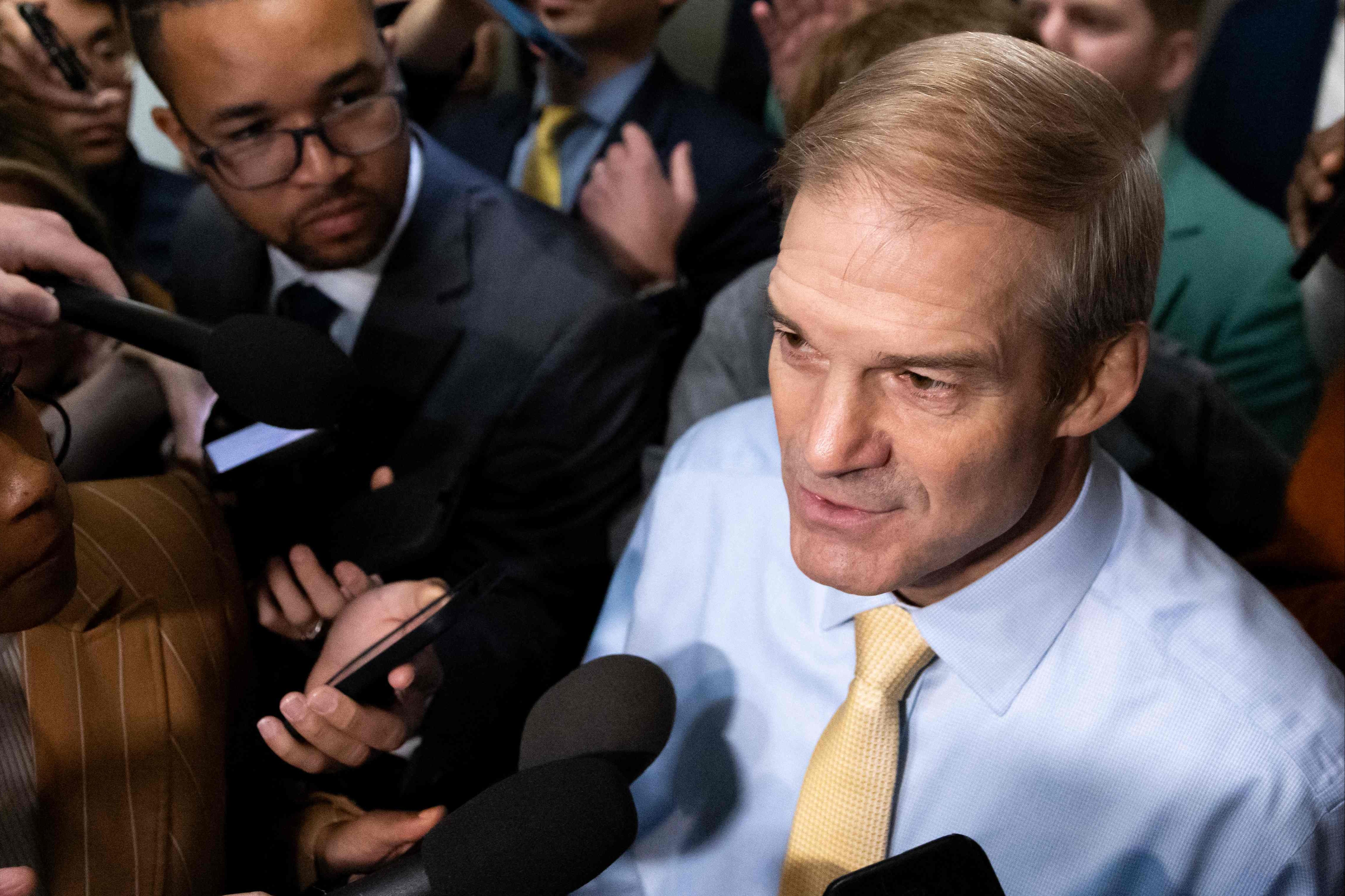 Jim Jordan tries to win over GOP to become next House speaker – live