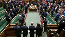 MPs pay tribute to Israel and Gaza victims with minute of silence in UK parliament