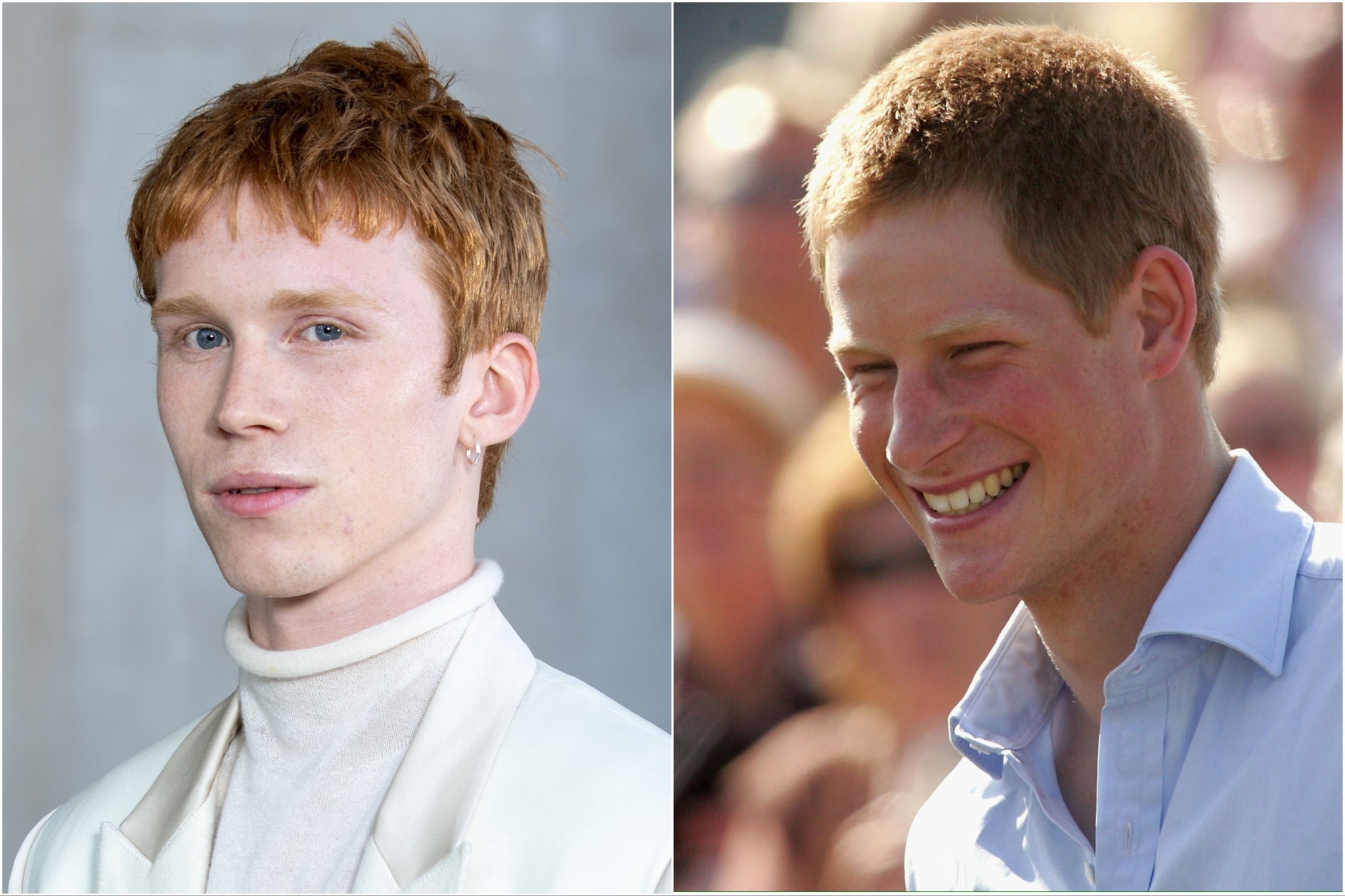 Luther Ford (left) and Prince Harry in 2005