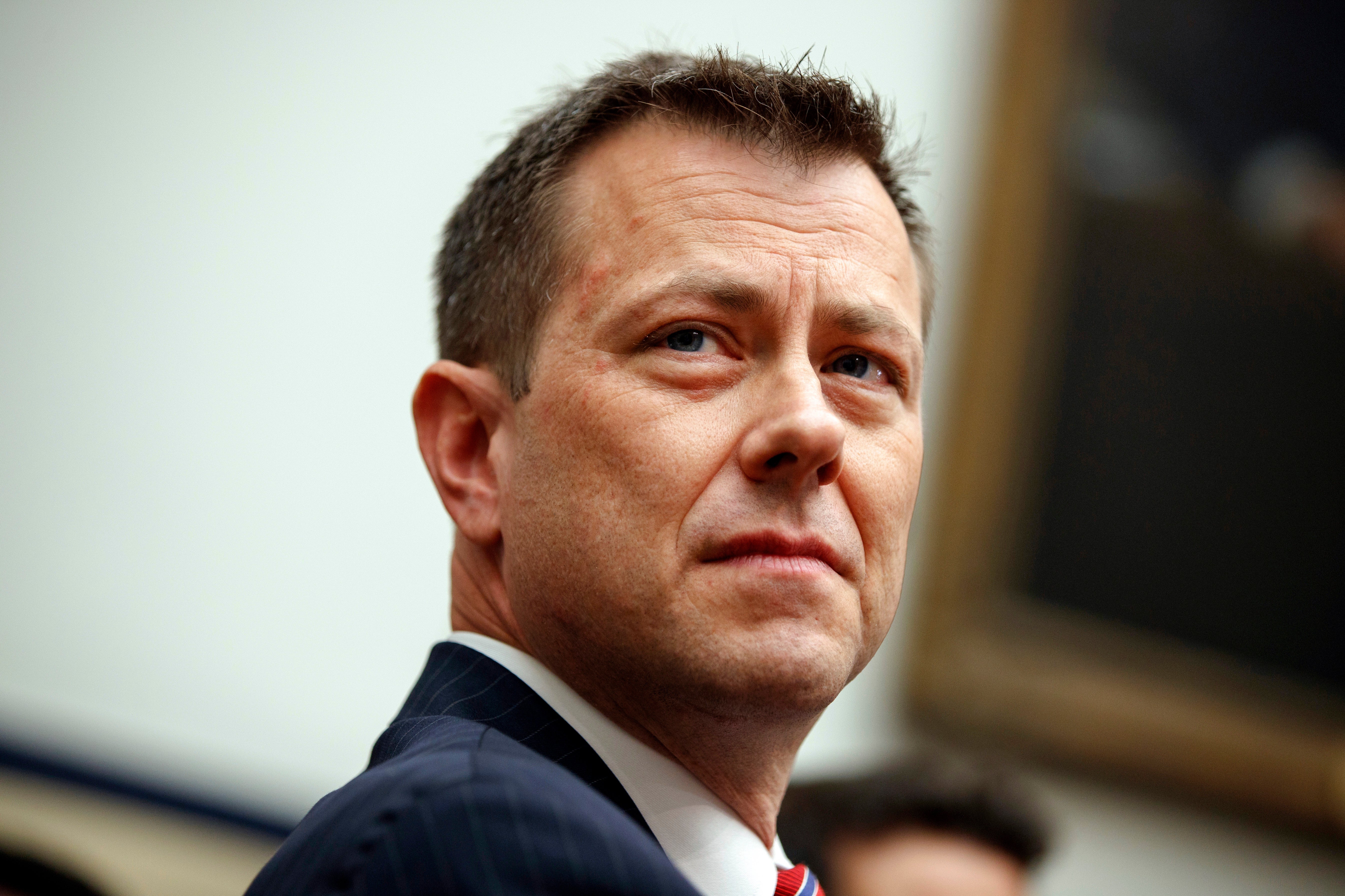 FILE - FBI Deputy Assistant Director Peter Strzok testifies before the House Committees