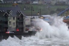 Storm Babet – live: Met Office updates rare red weather warning as whole town evacuated