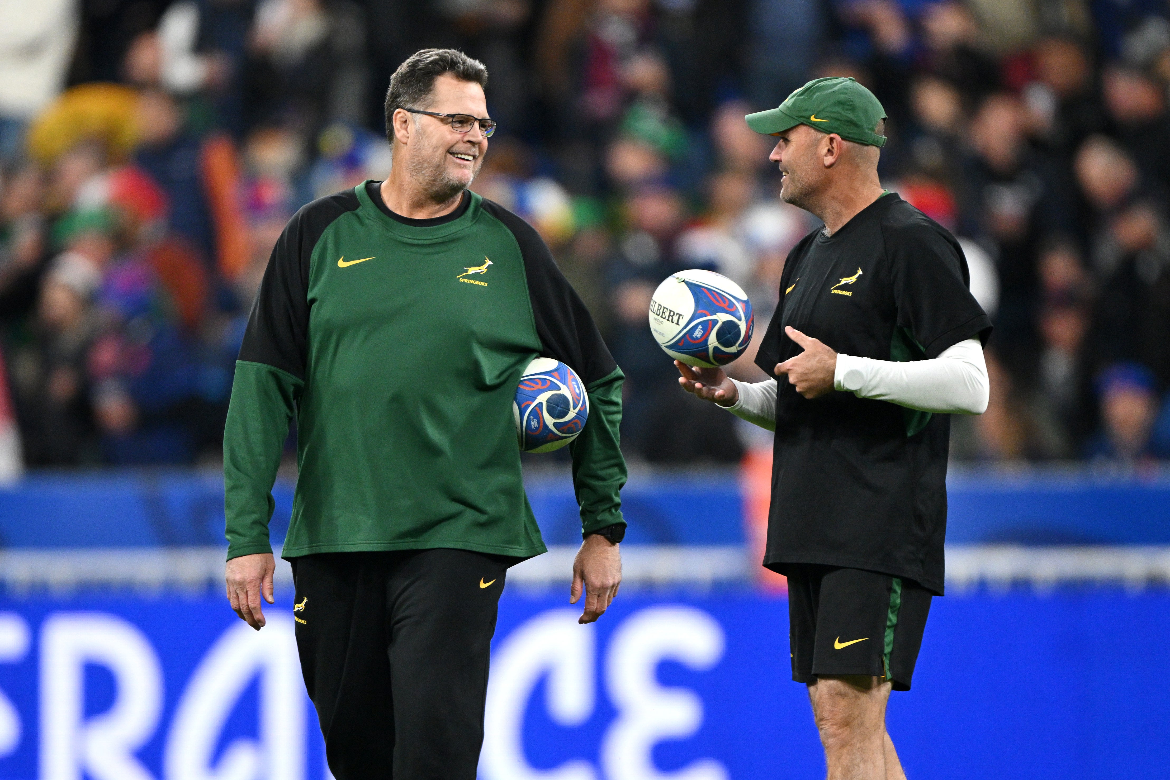 Rassie Erasmus (left) and Jacques Nienaber possess complementary skills