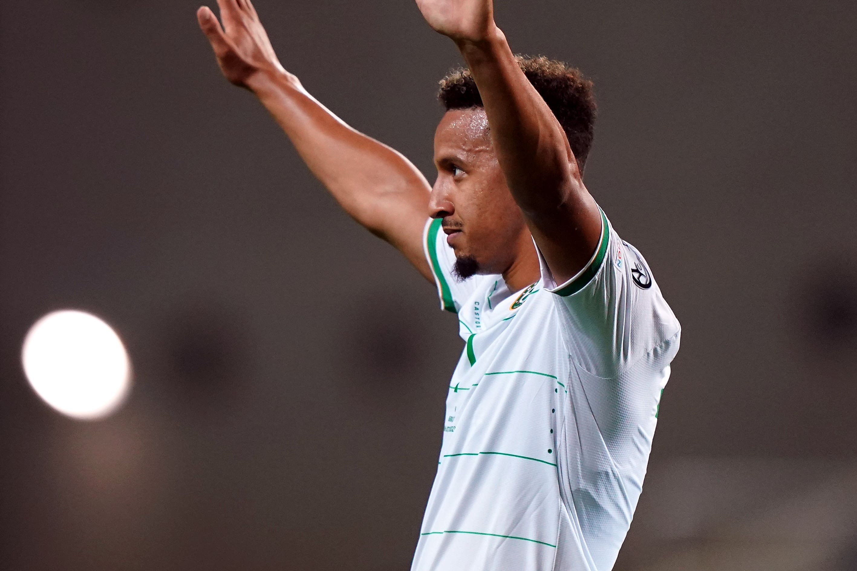 Republic of Ireland striker Callum Robinson scored the final goal in Monday night’s 4-0 Euro 2024 qualifier victory over Gibraltar (Zac Goodwin/PA)