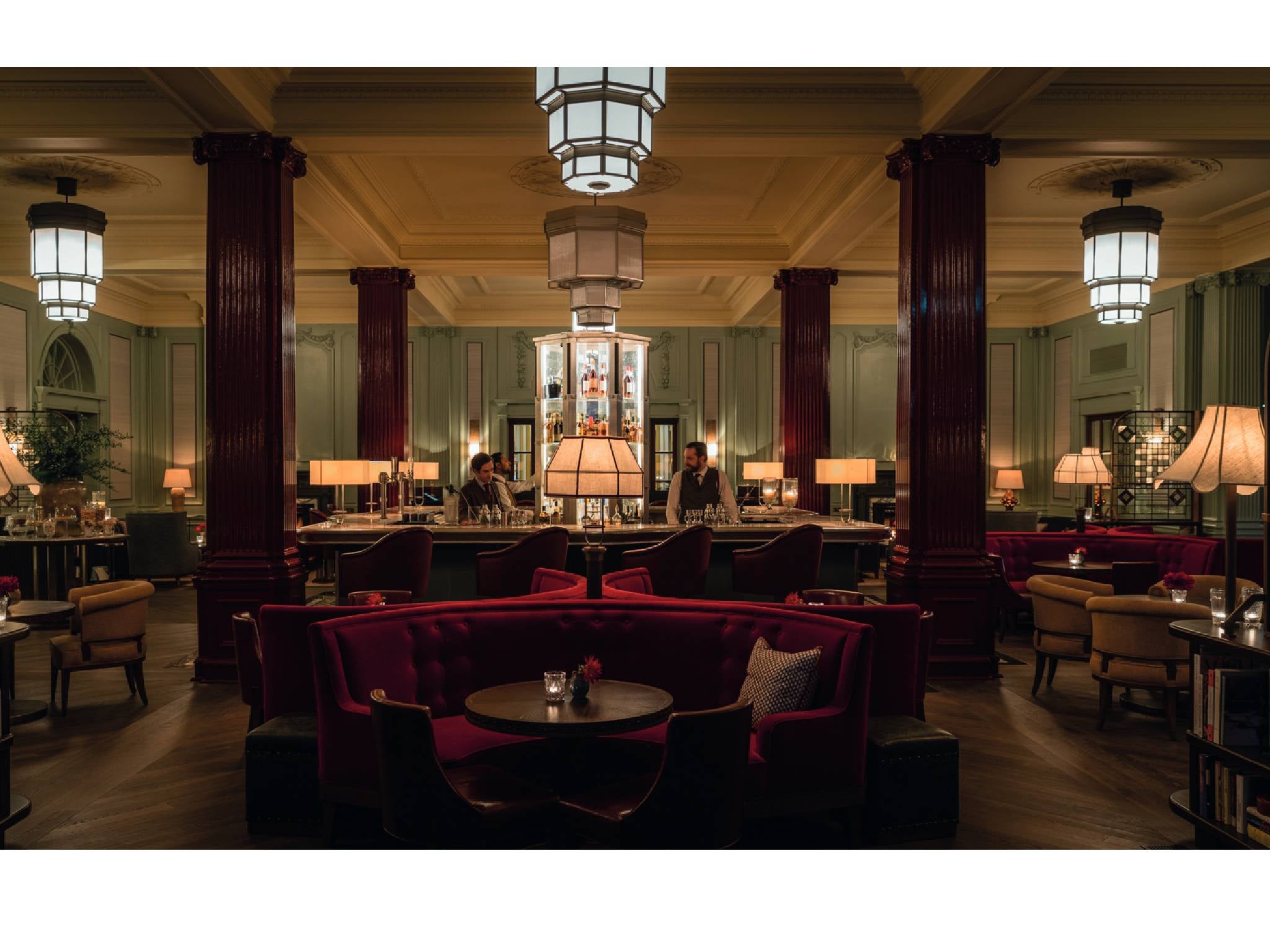 Sip pre-dinner drinks at the opulent Century Bar