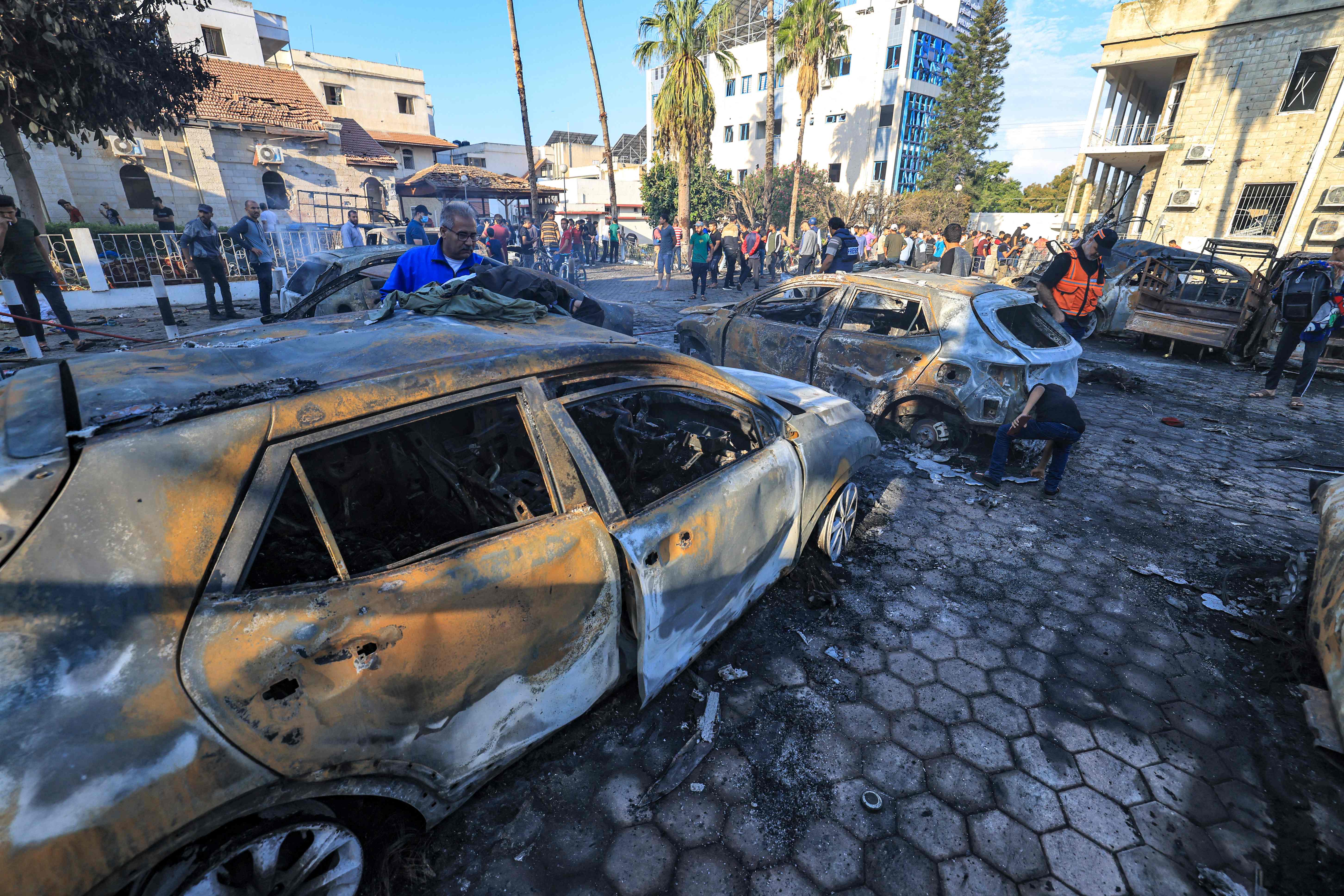 Everything we know about the Gaza hospital explosion amid dispute over who is to blame