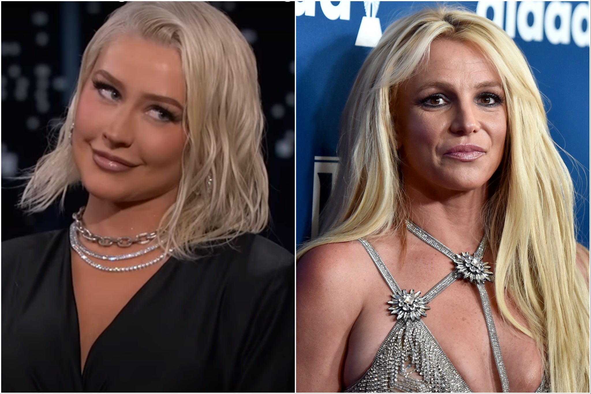 Christina Aguilera sidesteps question about whether she features in Britney Spears memoir
