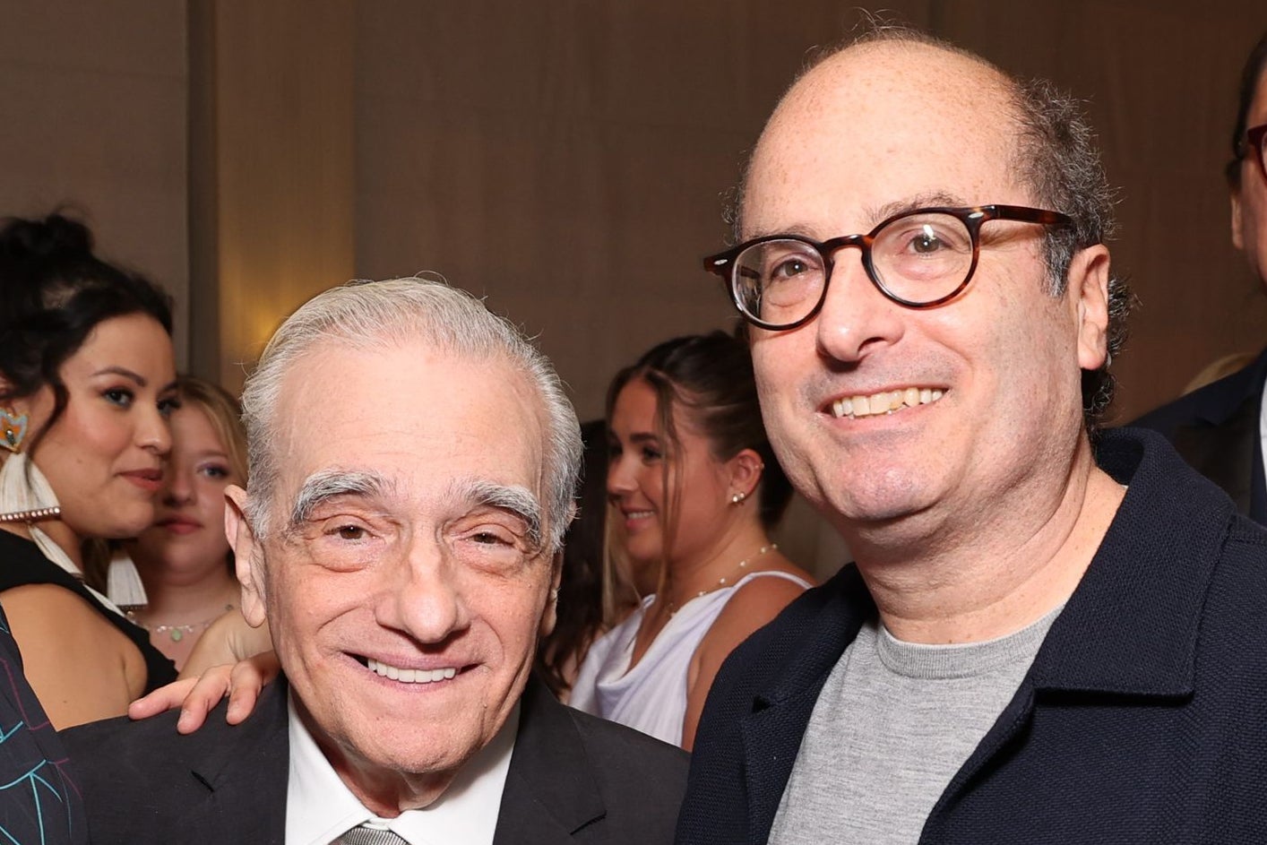 Adapter and adaptee: Martin Scorsese and David Grann at the Cannes Film Festival in May