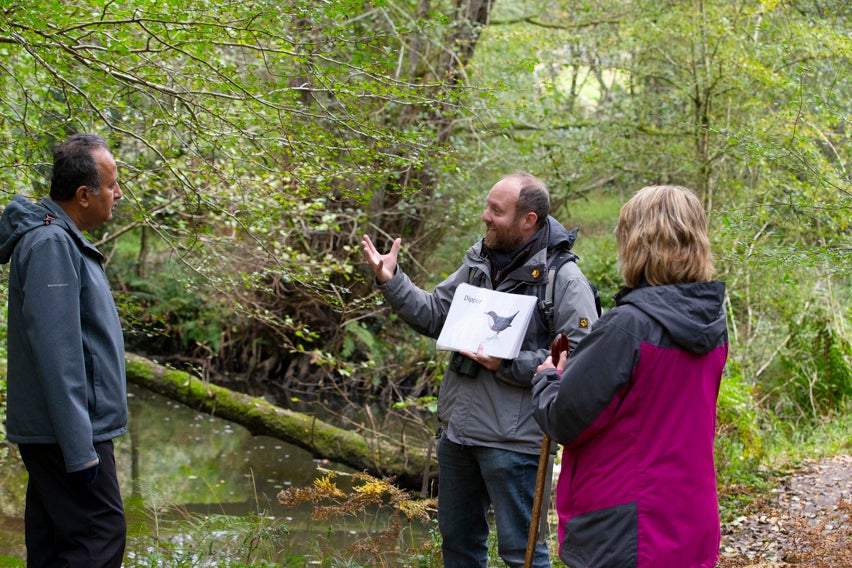 Ed helps identify birds and local wildlife