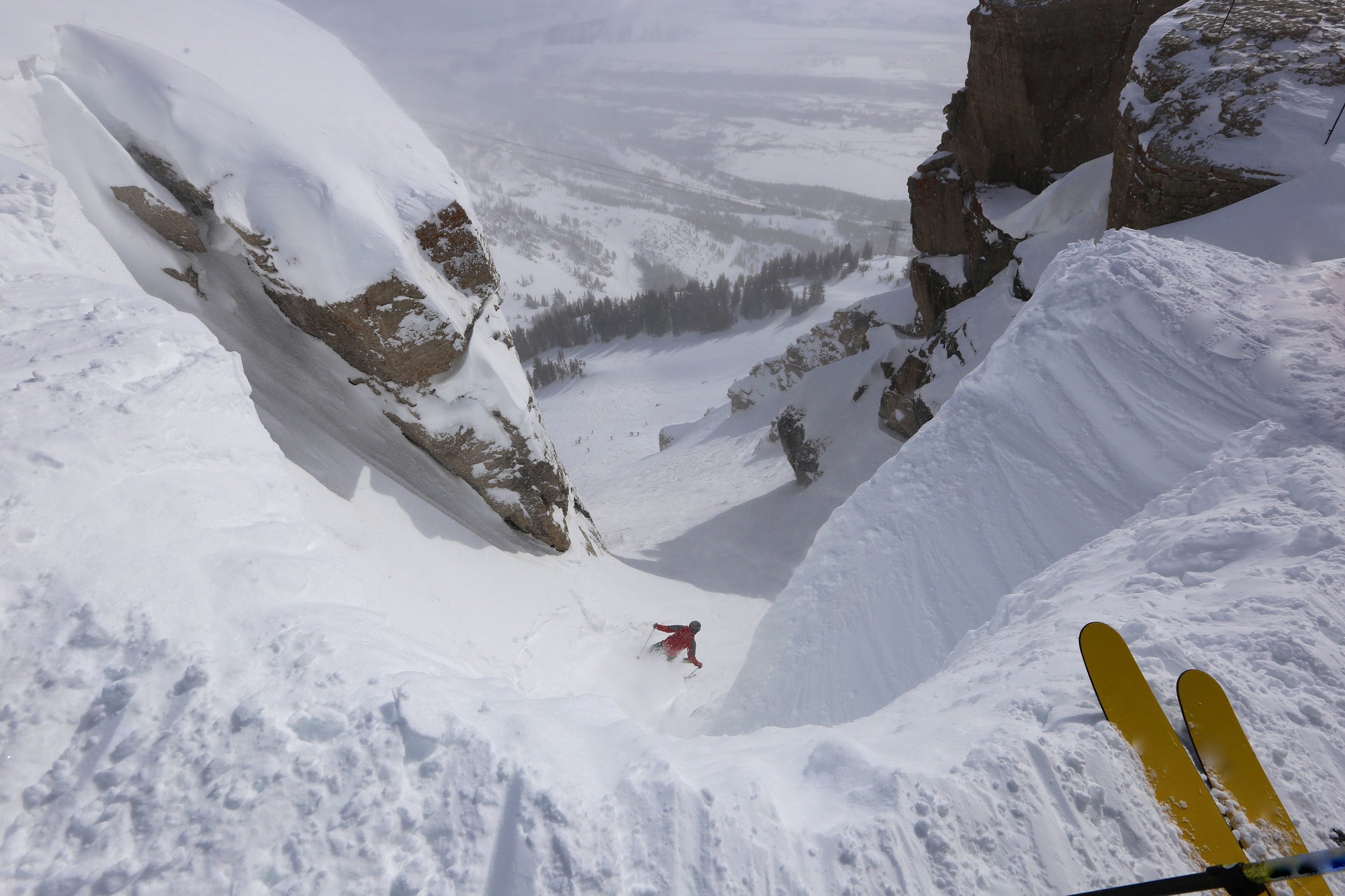 Jackson Hole in the Teton Mountains offers some serious slope action