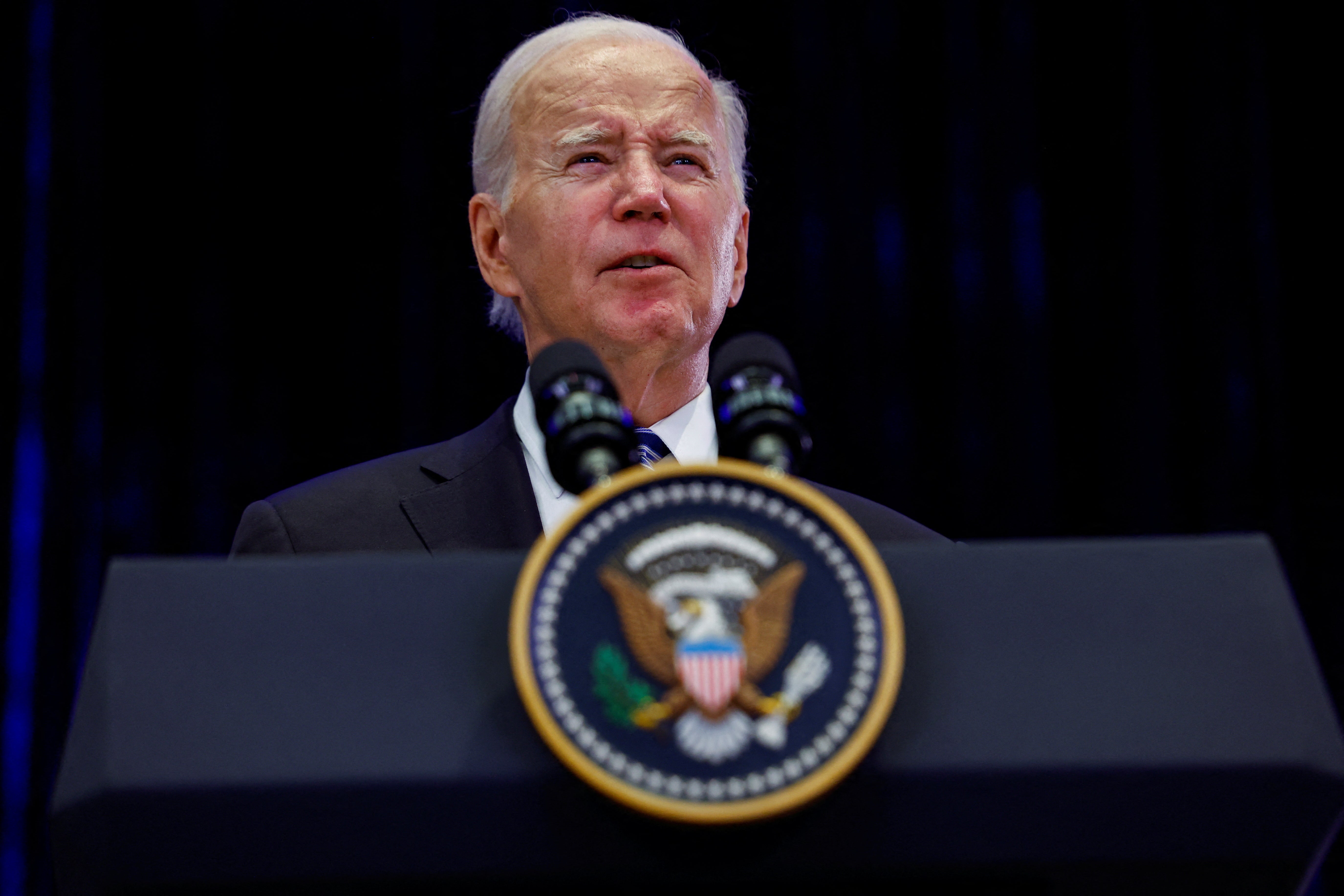 Joe Biden delivers remarks in Tel Aviv