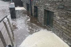 Homes and roads flooded as Storm Babet hits Ireland