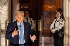 Trump appeals DC gag order as NY civil fraud trial continues - live