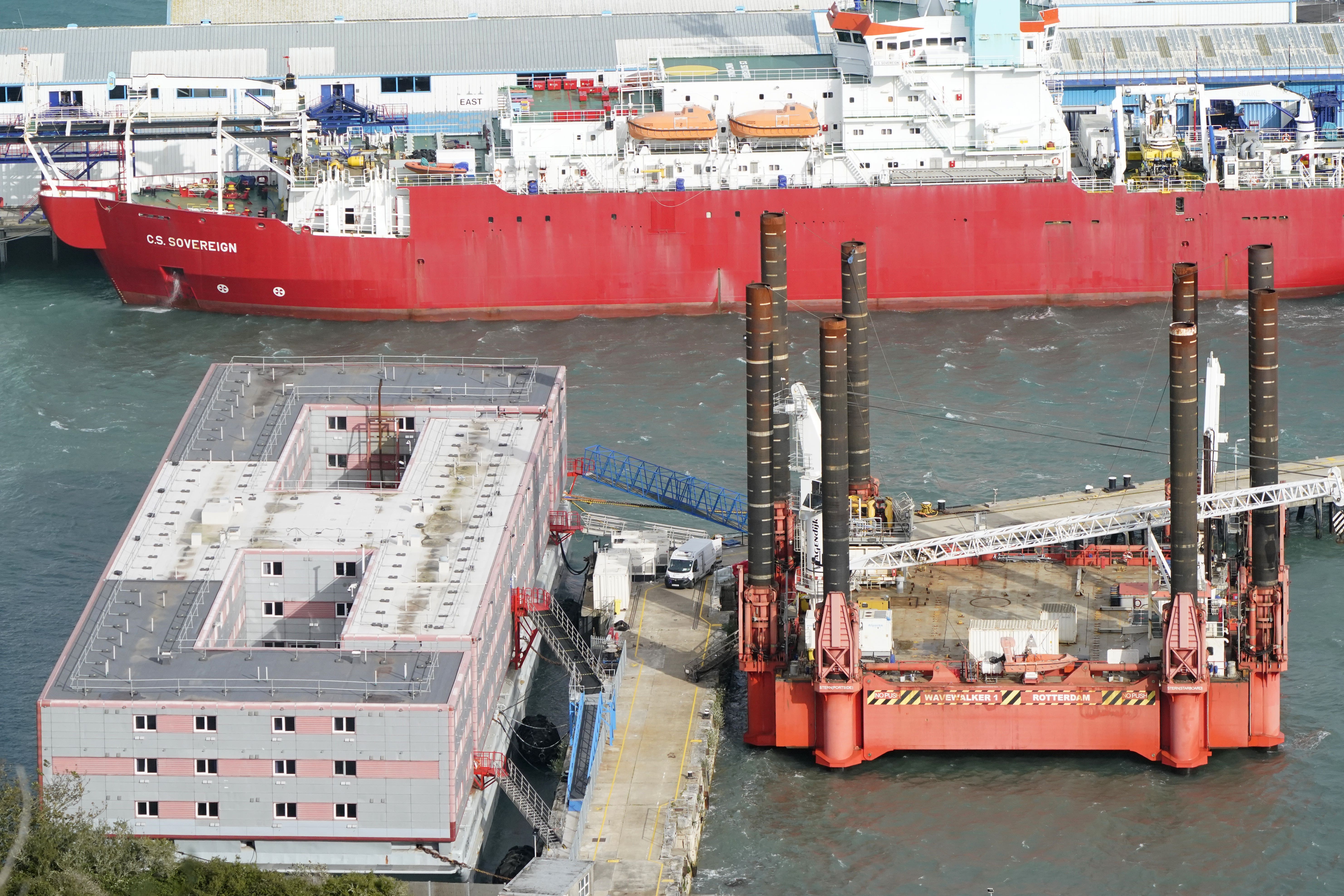 The vessel is moored at Portland Port in Dorset (Andrew Matthews/PA)