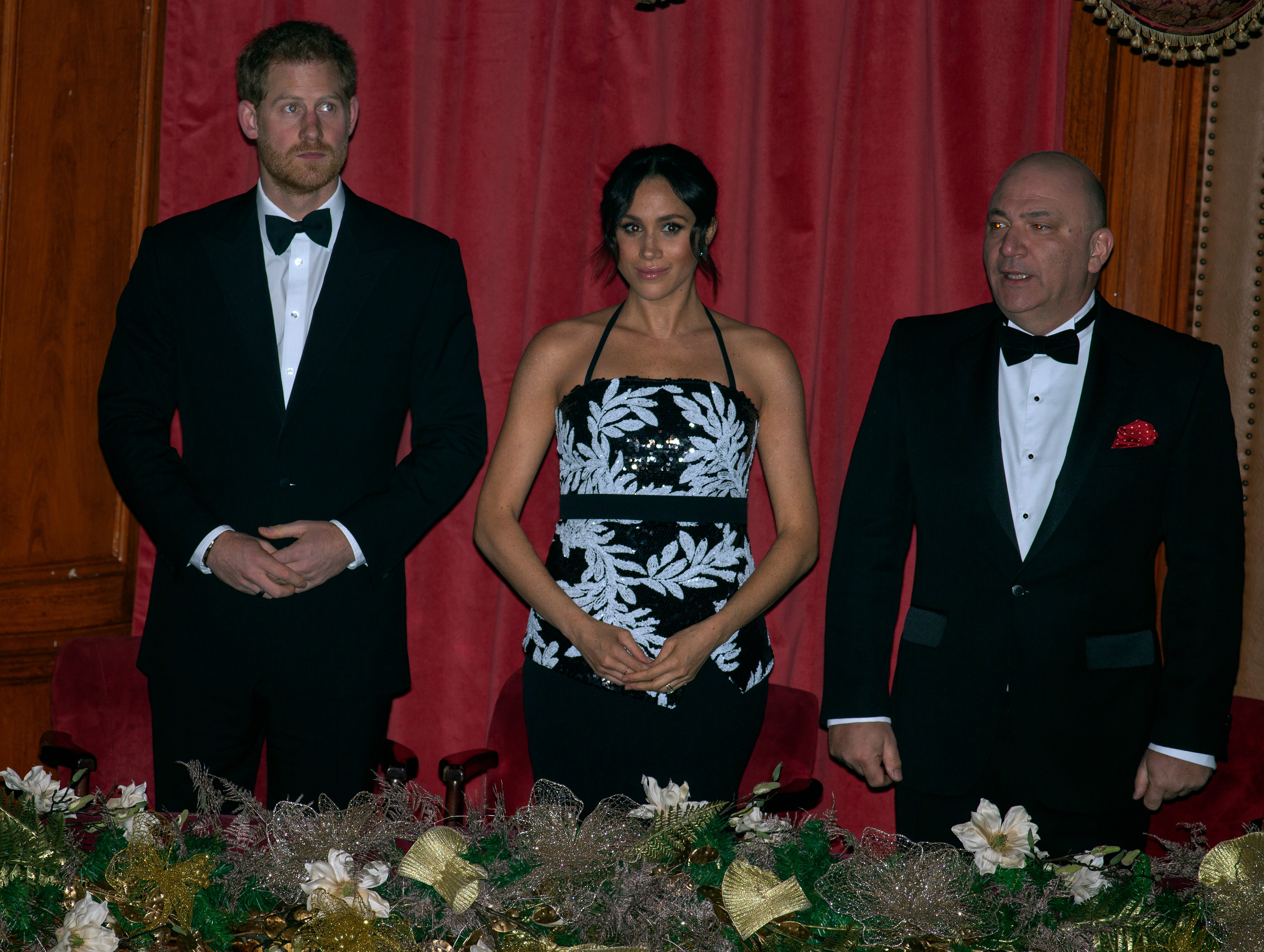 Harry and Markle attend the 2018 Royal Variety Performance