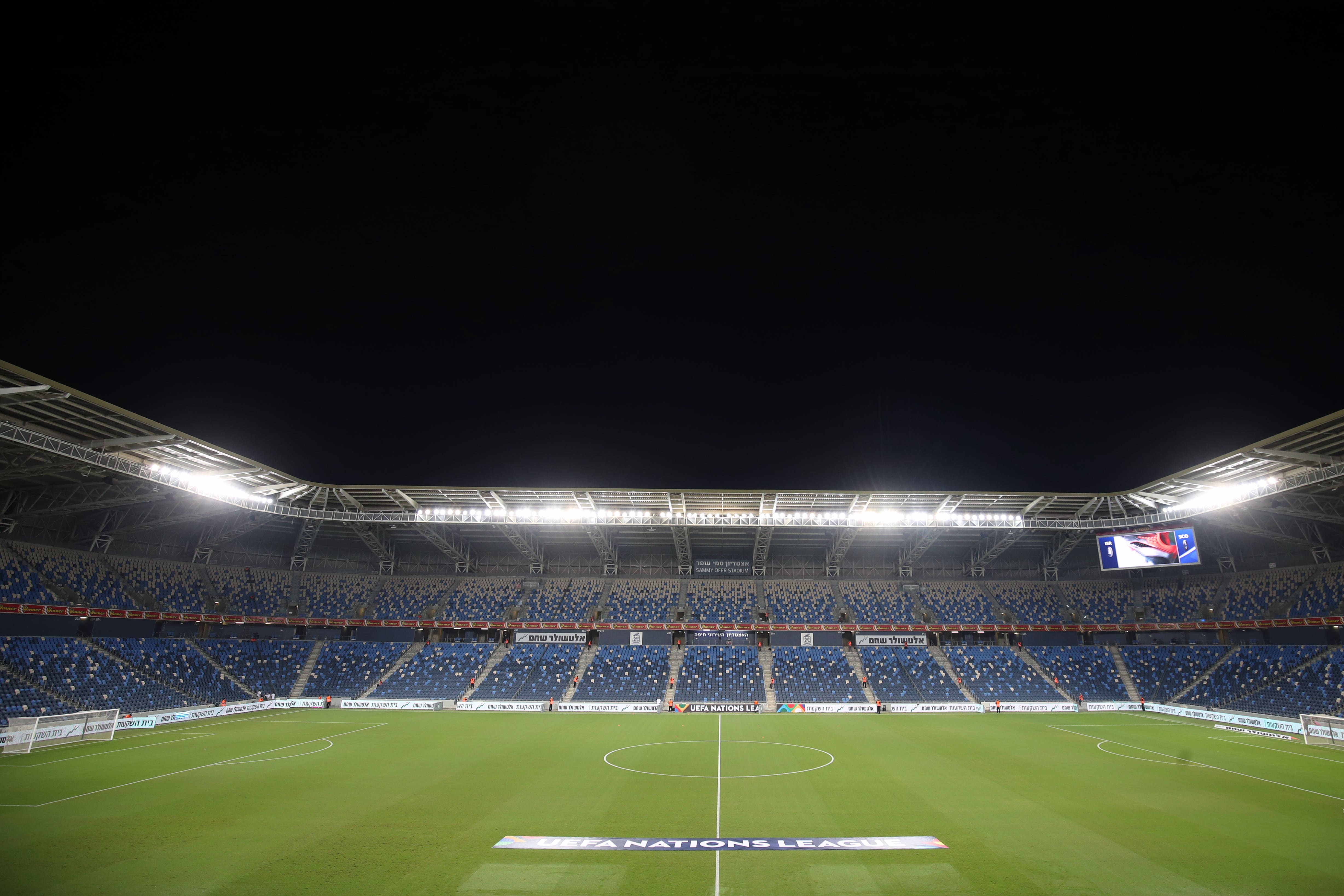 Maccabi Haifa play at the Sammy Ofer Stadium Adam Davy/PA)