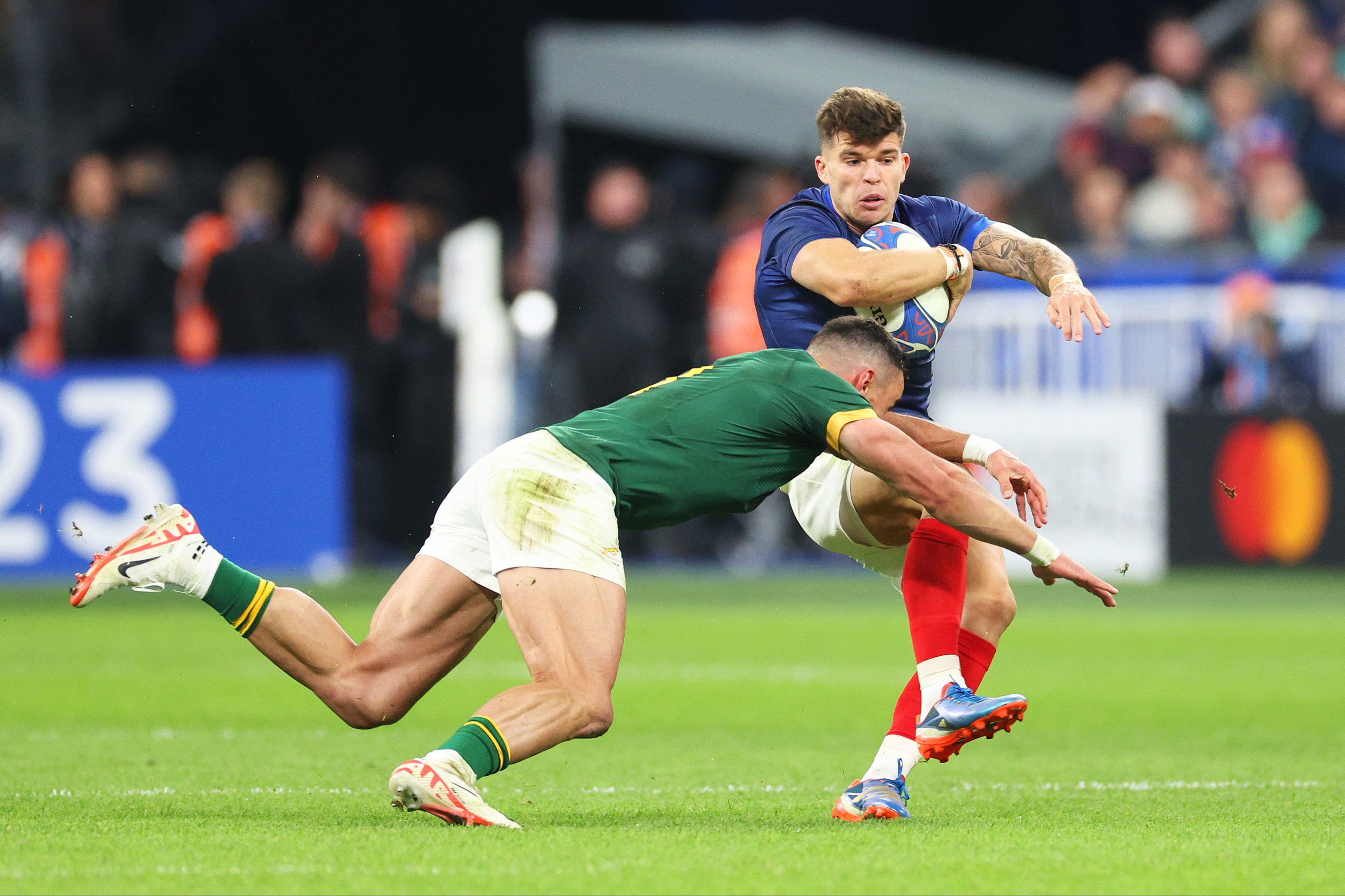 Outside centre Jesse Kriel is among the leaders of South Africa’s blitz defence